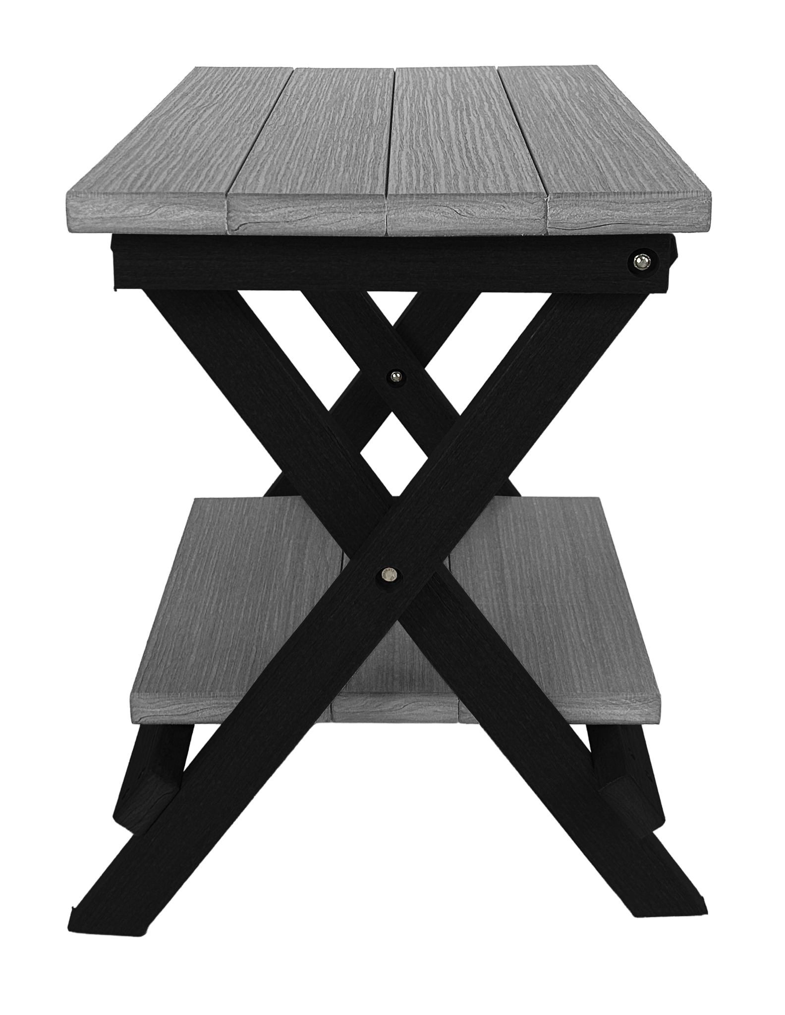 Folding Side Table w/ Removable Serving Tray - Ships Fully Assembled