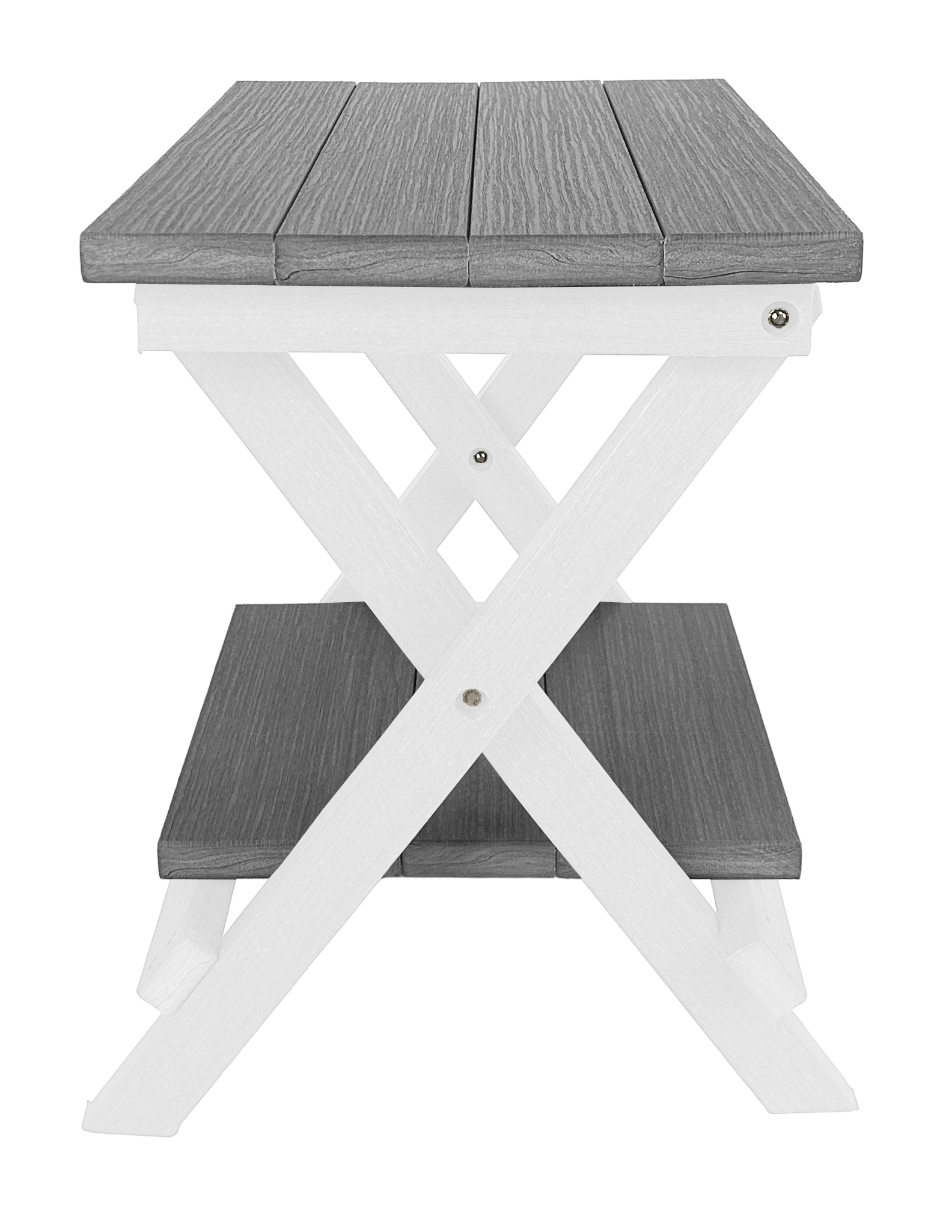 Folding Side Table w/ Removable Serving Tray - Ships Fully Assembled