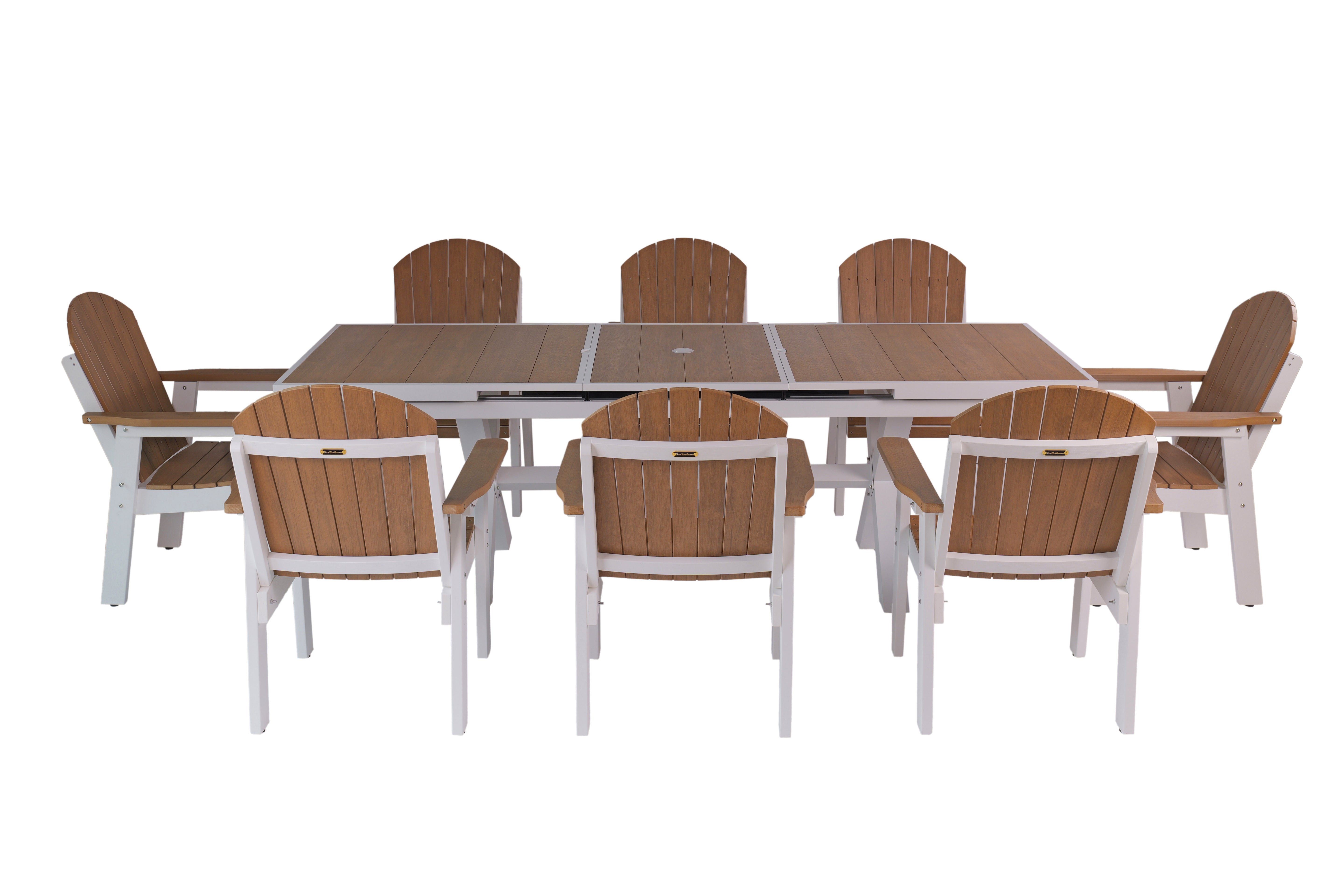 9-Piece Extension Adirondack Dining Table Set