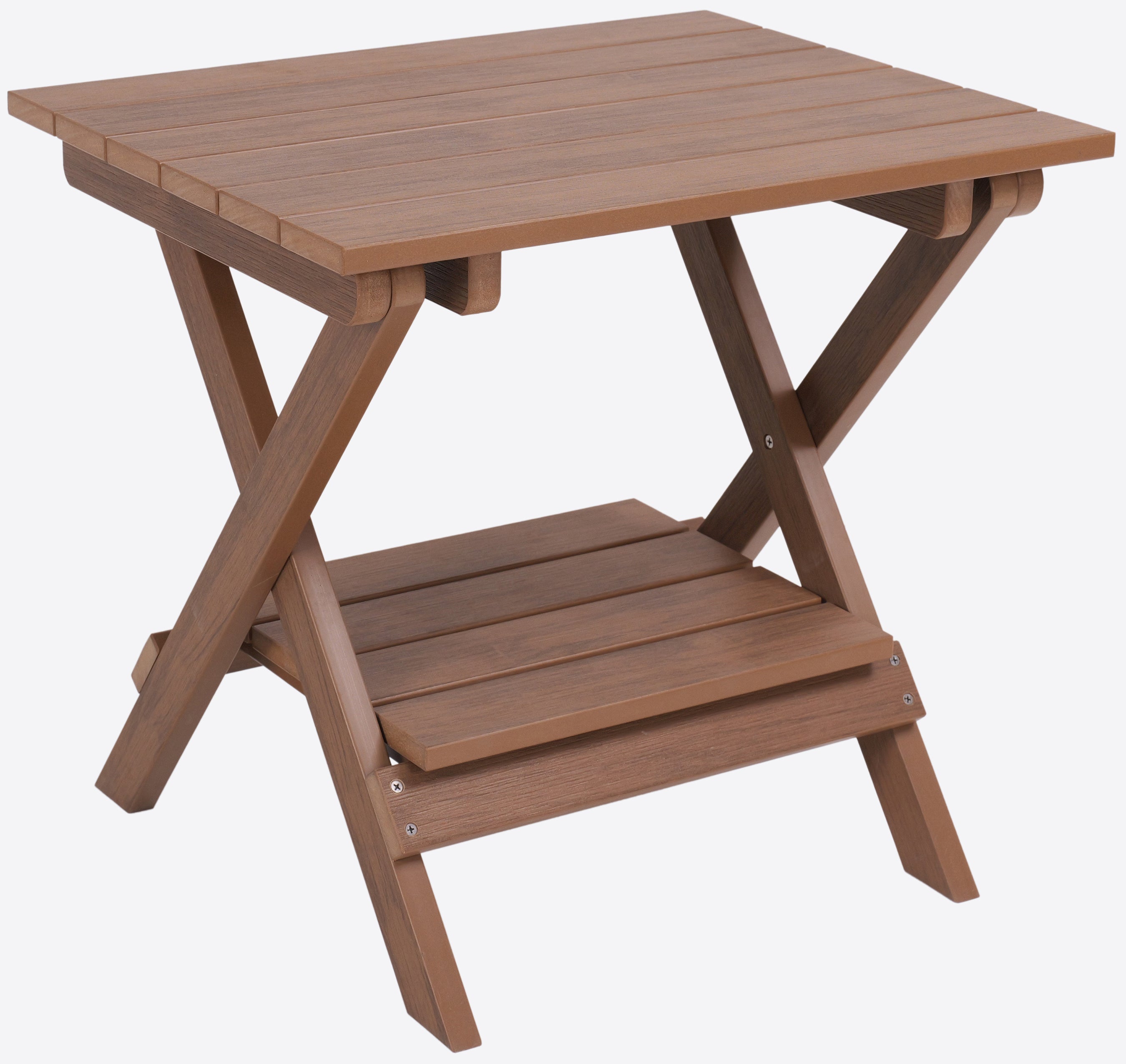 Folding Side Table With Removable Serving Tray - Ships Fully Assembled