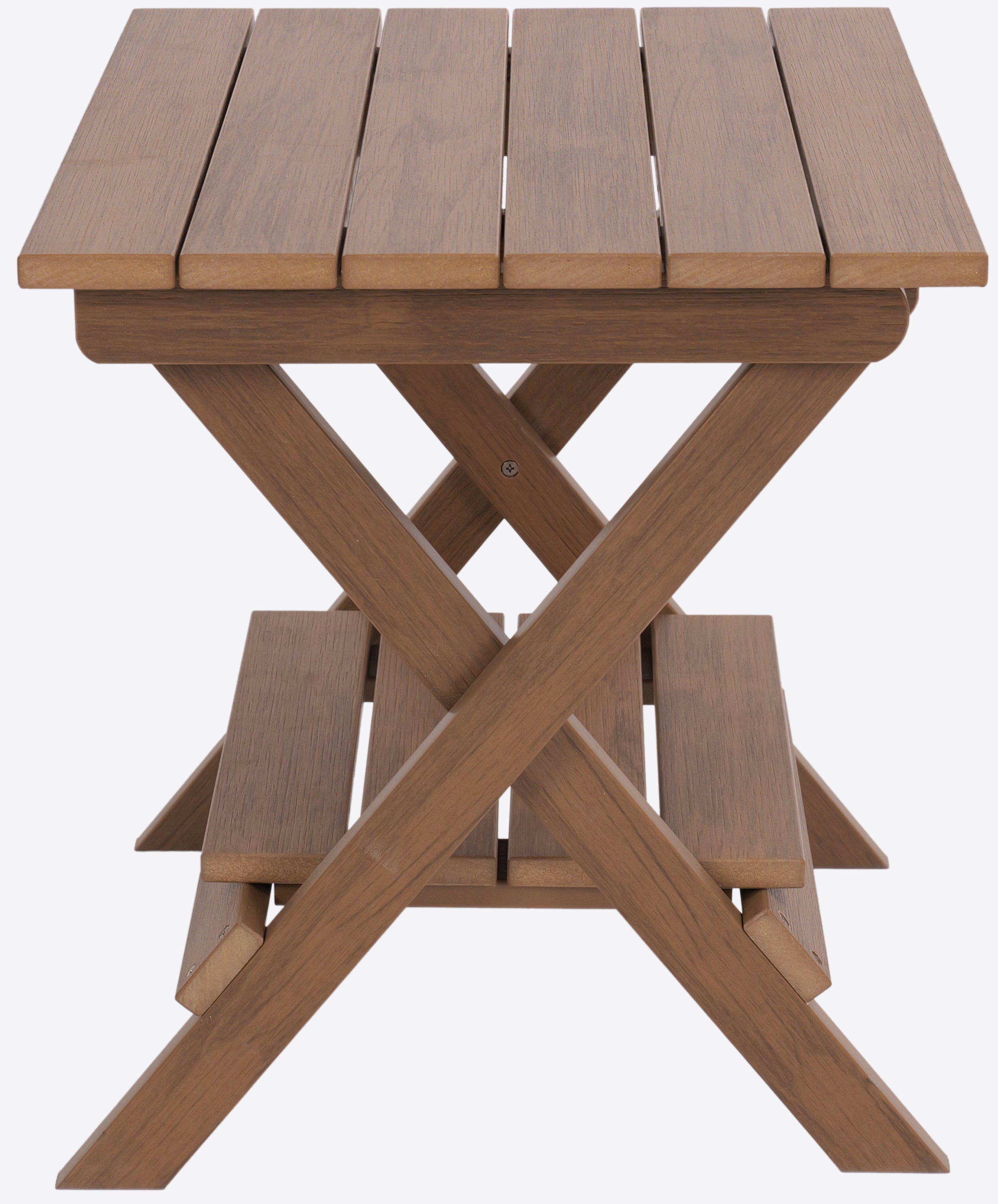 Folding Side Table With Removable Serving Tray - Ships Fully Assembled
