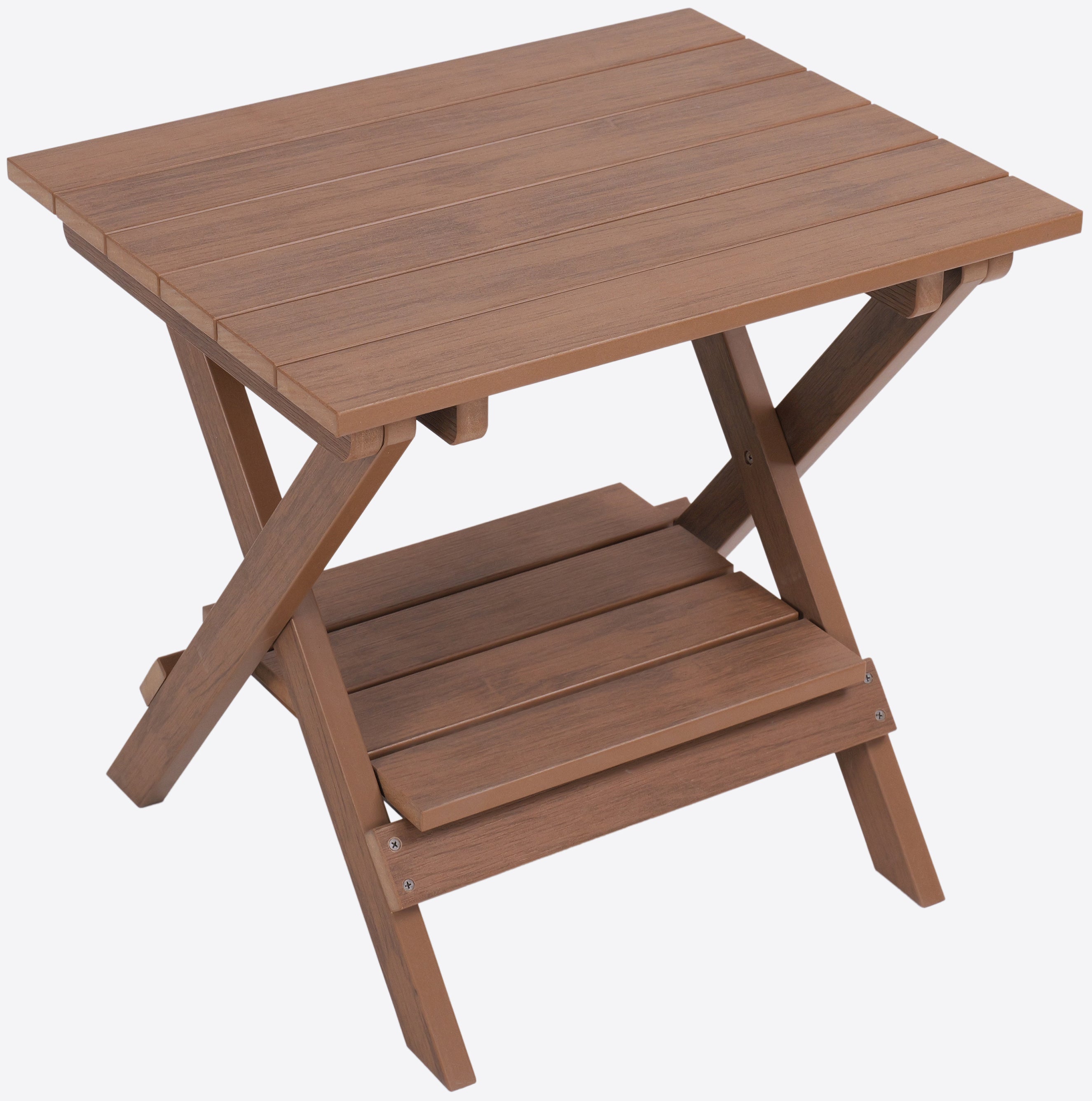 Folding Side Table With Removable Serving Tray - Ships Fully Assembled