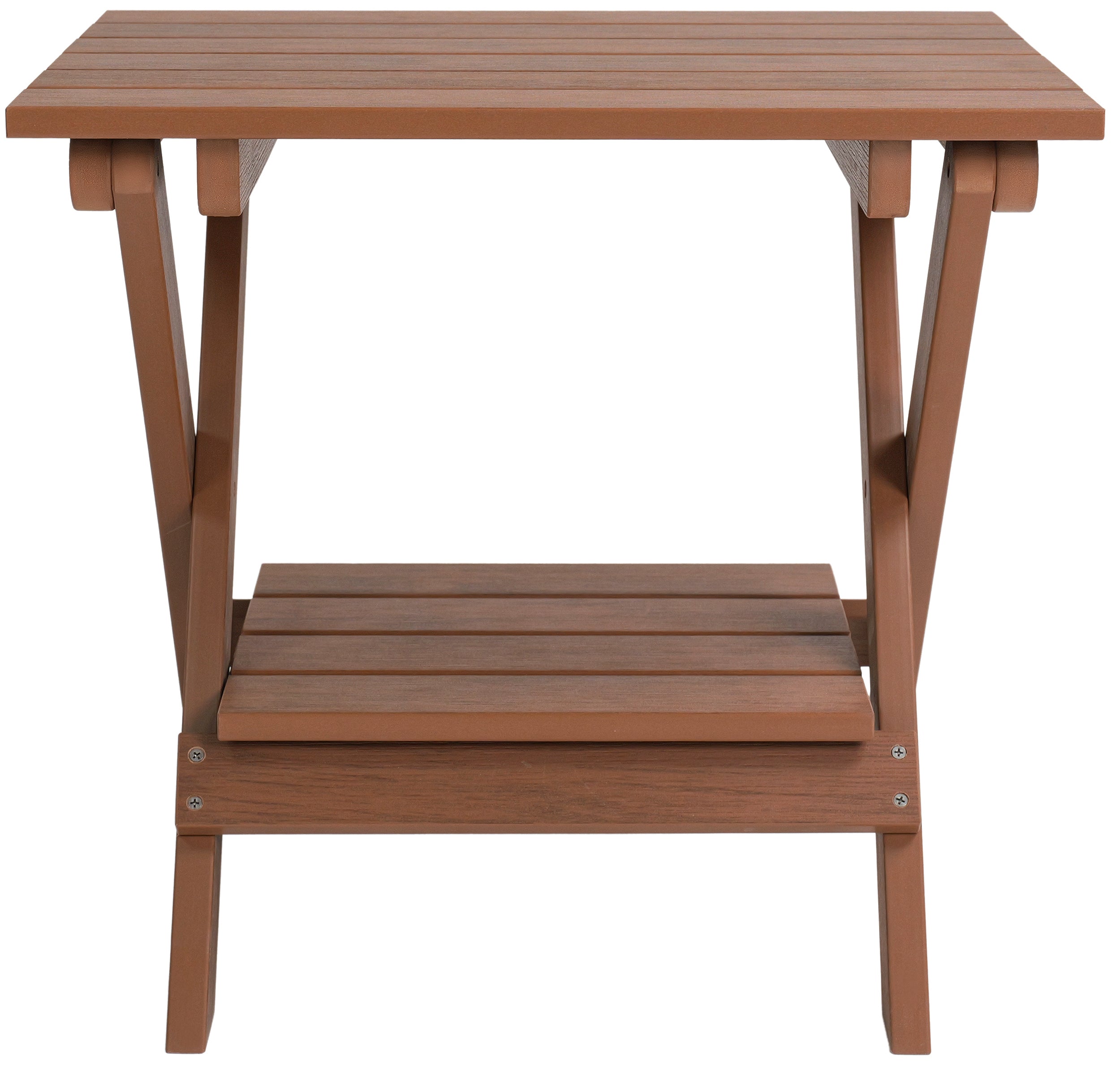 Folding Side Table With Removable Serving Tray - Ships Fully Assembled