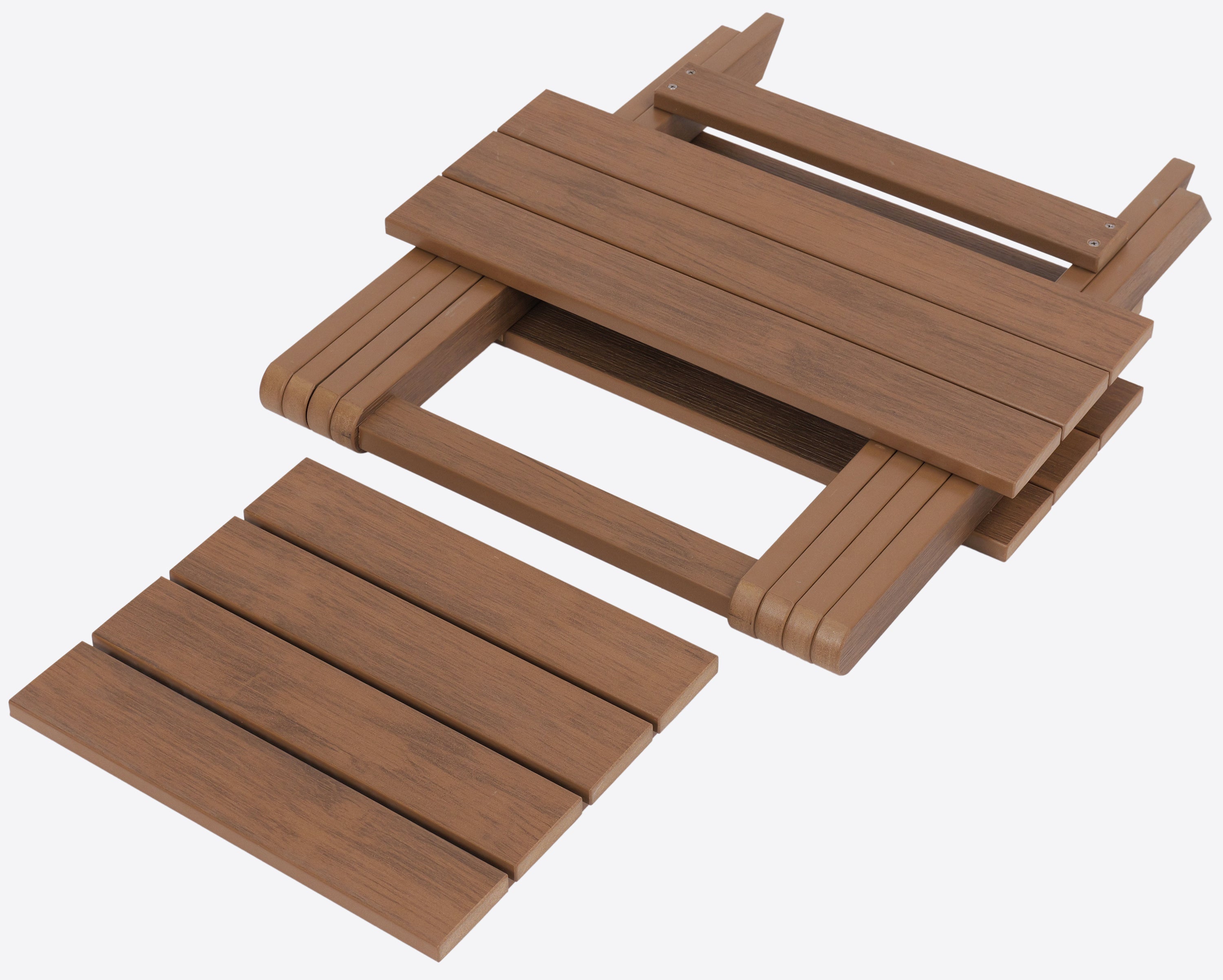 Folding Side Table With Removable Serving Tray - Ships Fully Assembled