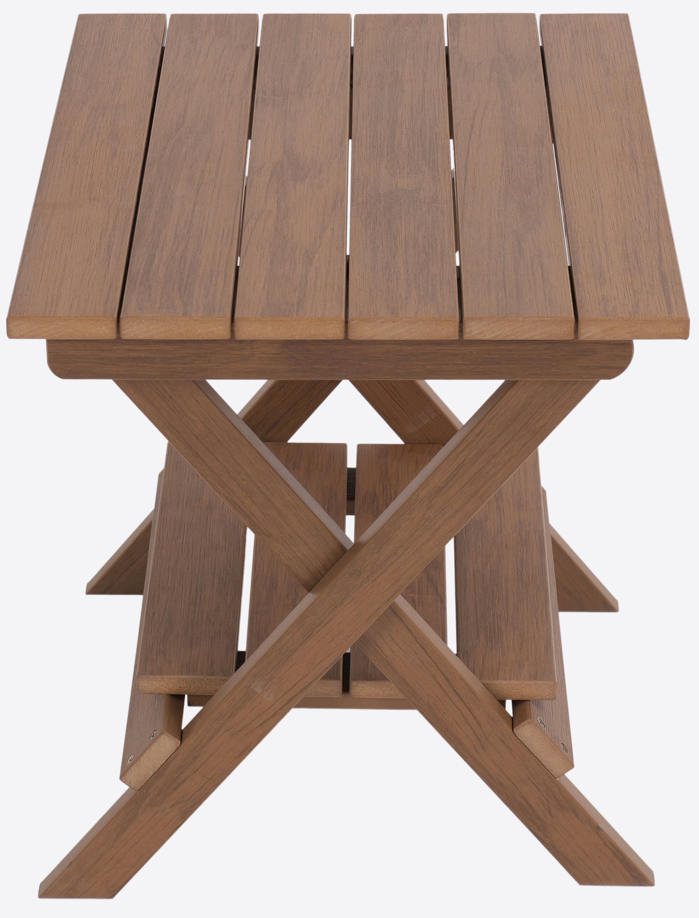 Folding Side Table With Removable Serving Tray - Ships Fully Assembled