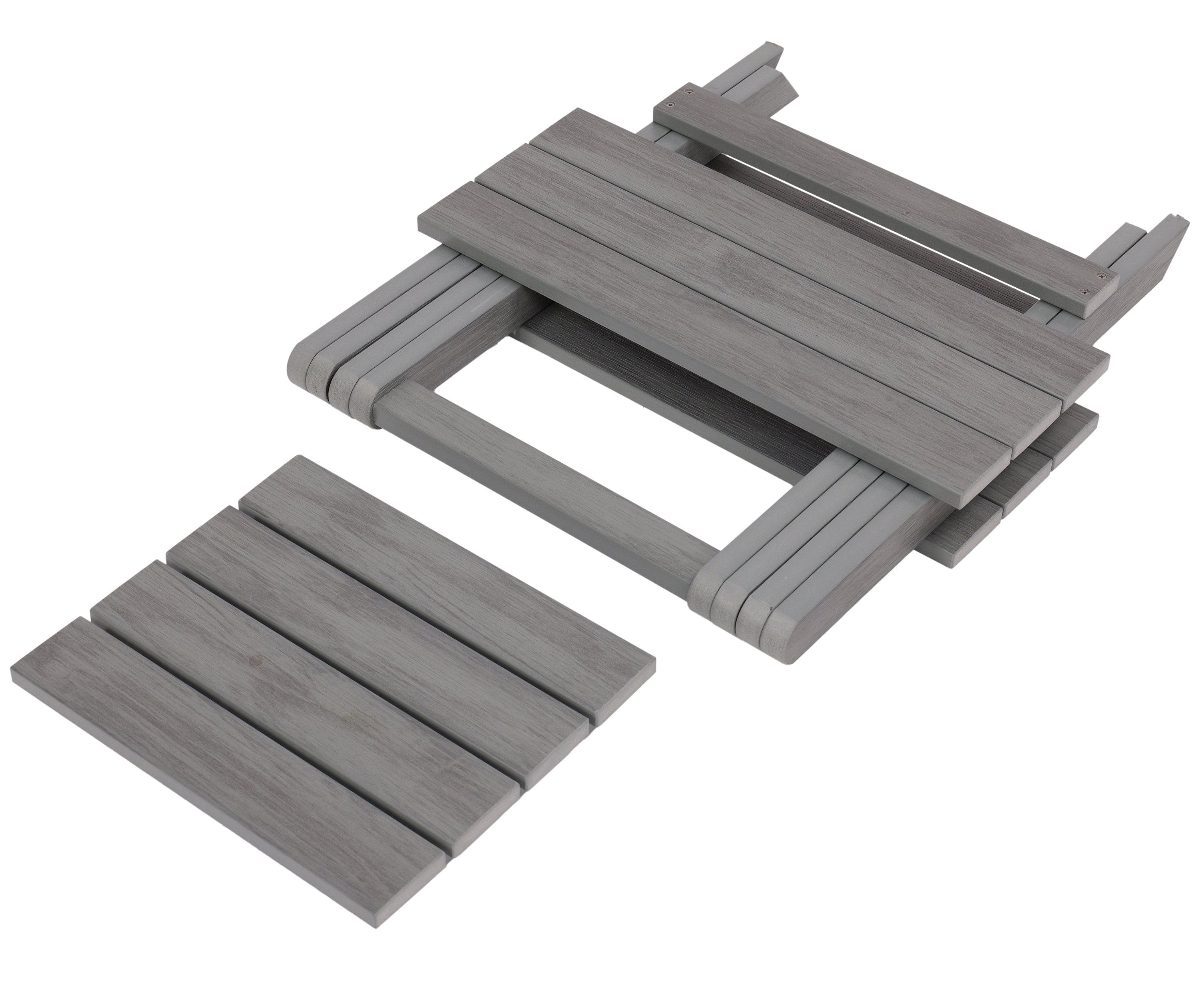 Folding Side Table With Removable Serving Tray - Ships Fully Assembled