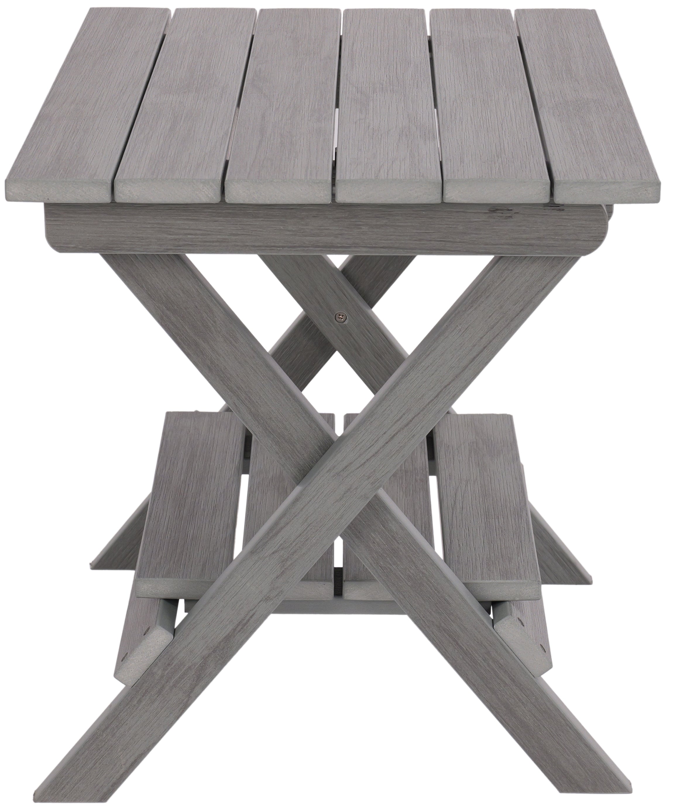 Folding Side Table With Removable Serving Tray - Ships Fully Assembled
