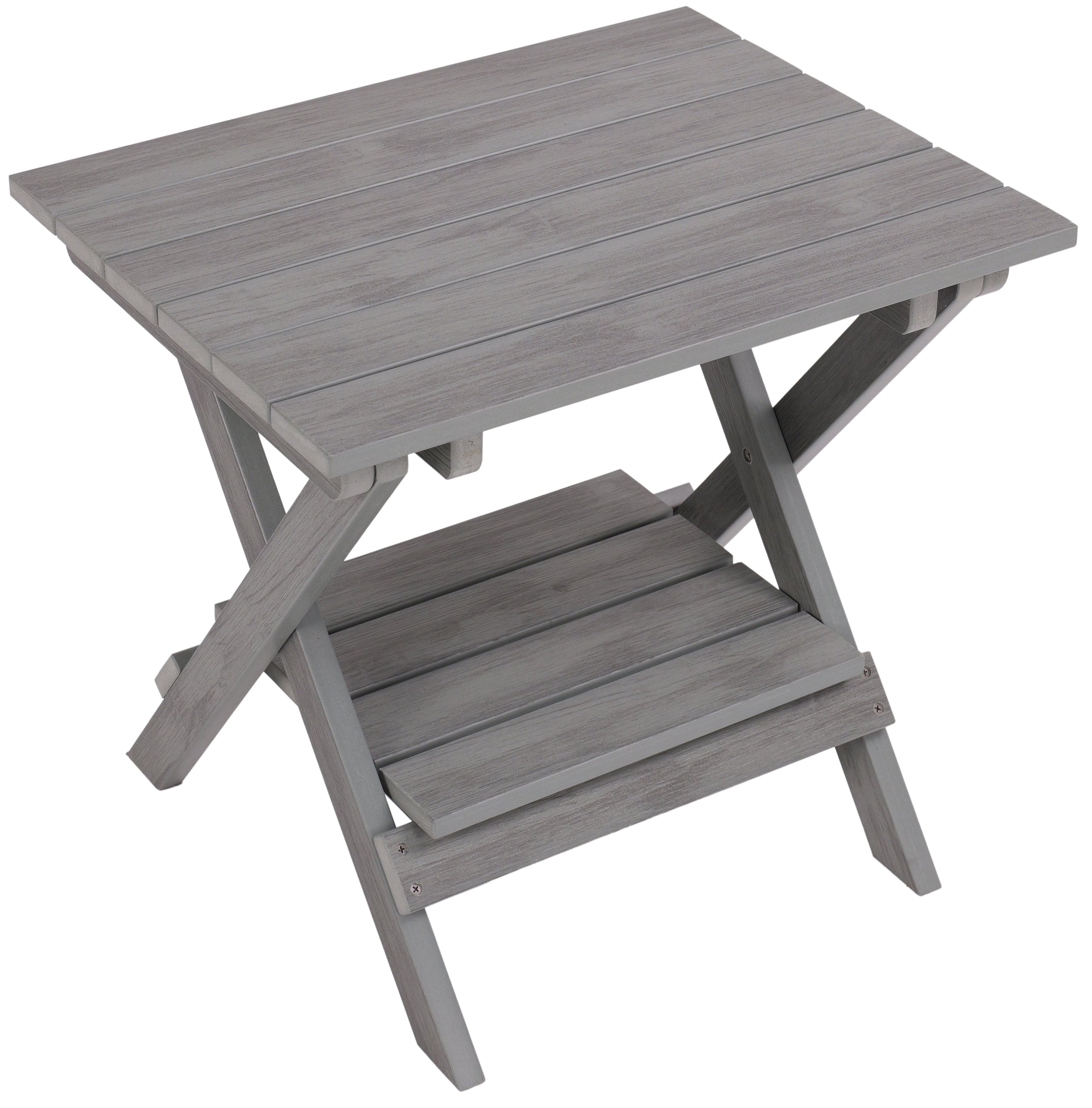 Folding Side Table With Removable Serving Tray - Ships Fully Assembled
