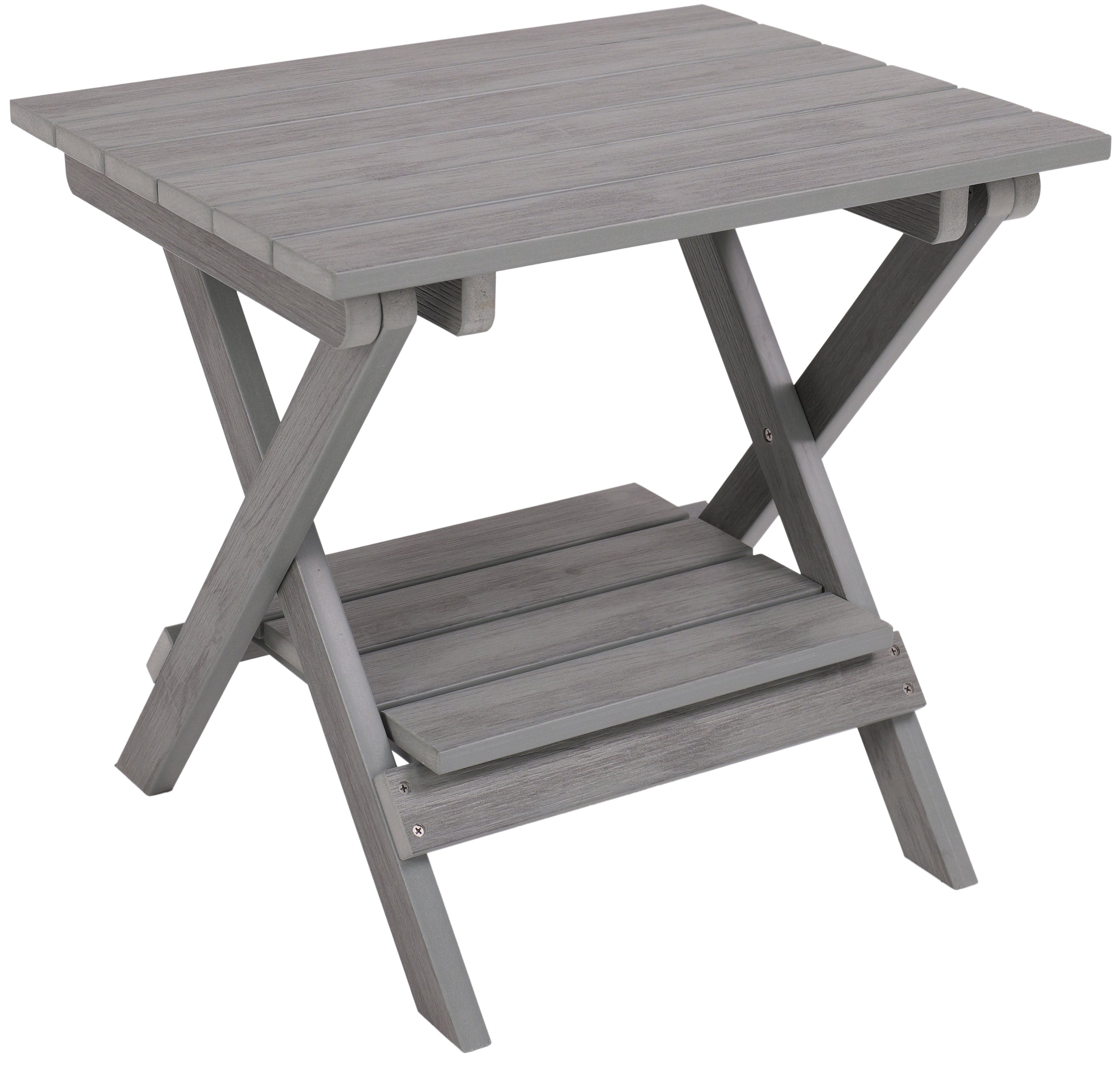 Folding Side Table With Removable Serving Tray - Ships Fully Assembled