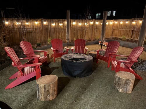 King Size Folding Adirondack Chair - (Strawberry Red)