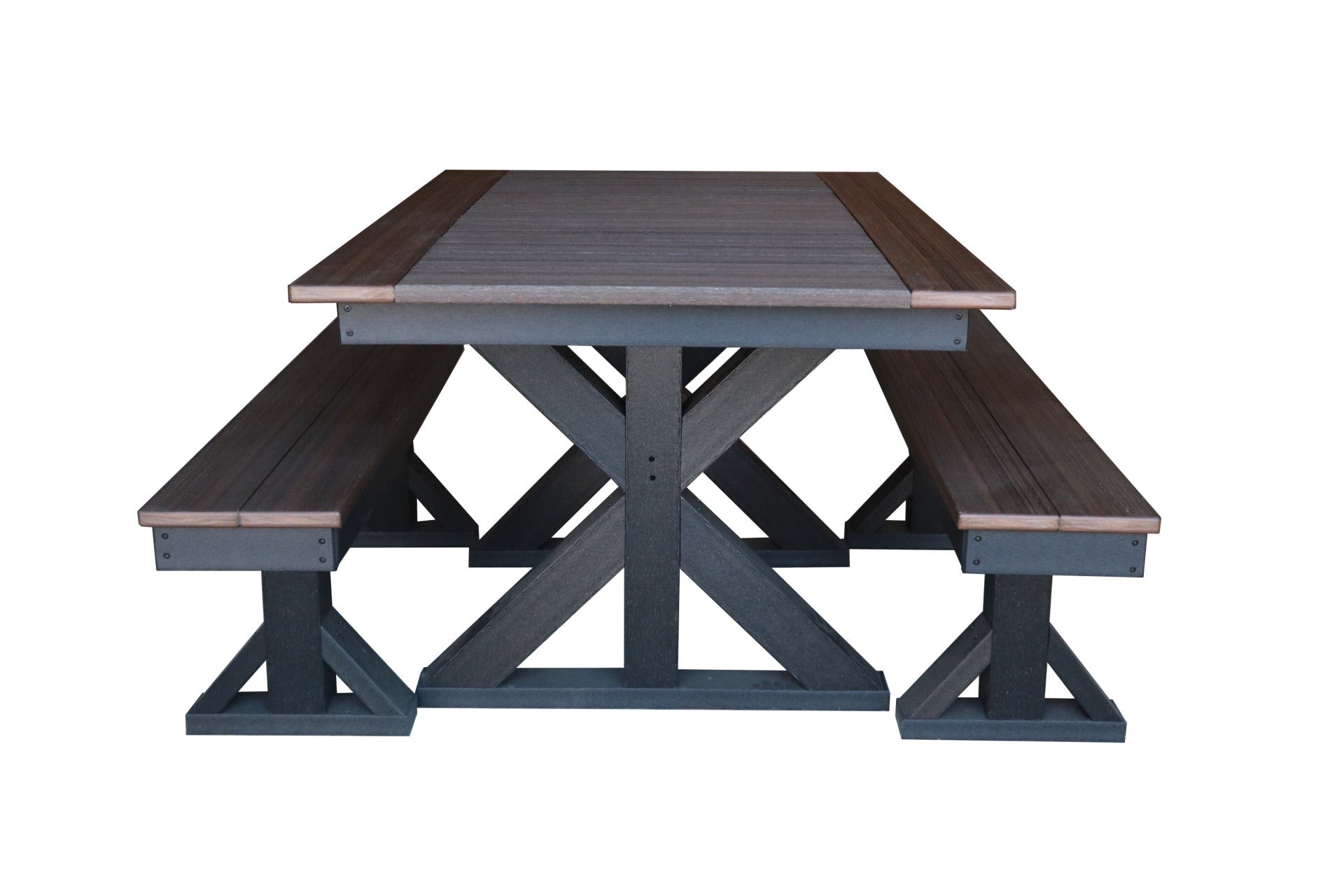 DURAWEATHER POLY® Farmhouse Picnic Table With Unattached Benches