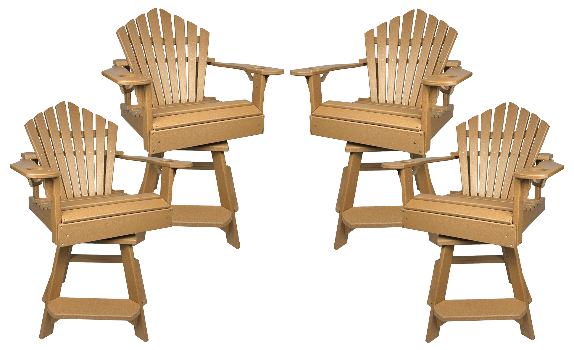 Set of 4 - Bridgewater Swivel Counter Chairs