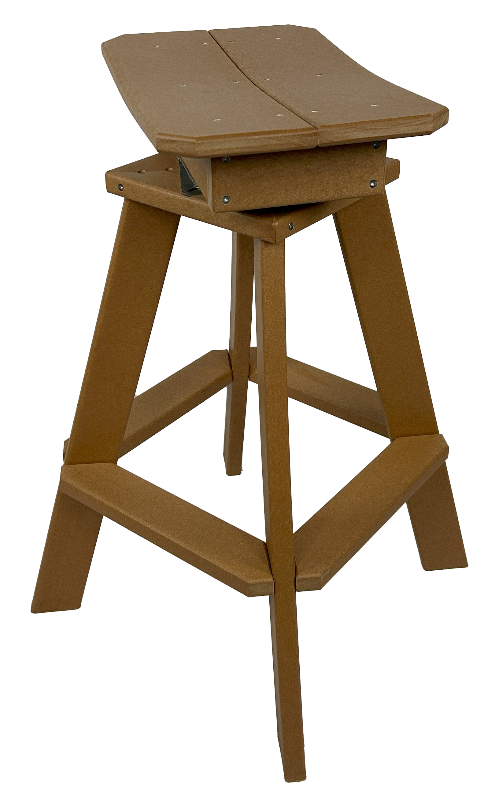 Set of 6 - Swivel Saddle Bar Stools