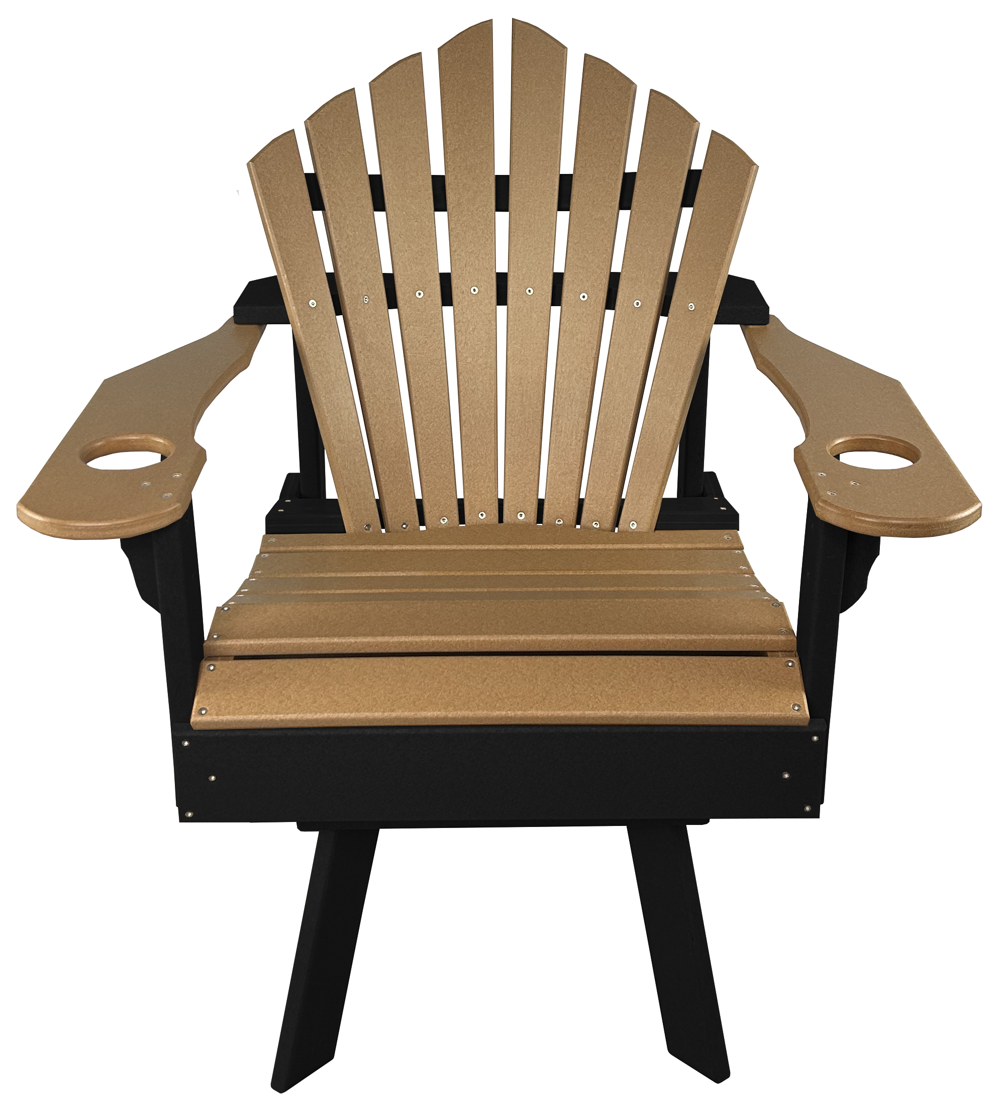 5-Piece 44”rd. Bridgewater Swivel Dining Set With Built In Cupholders
