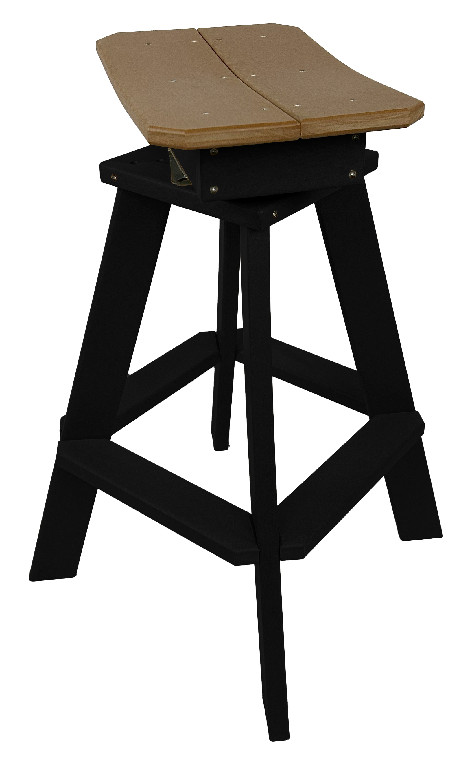 Set of 6 - Swivel Saddle Bar Stools