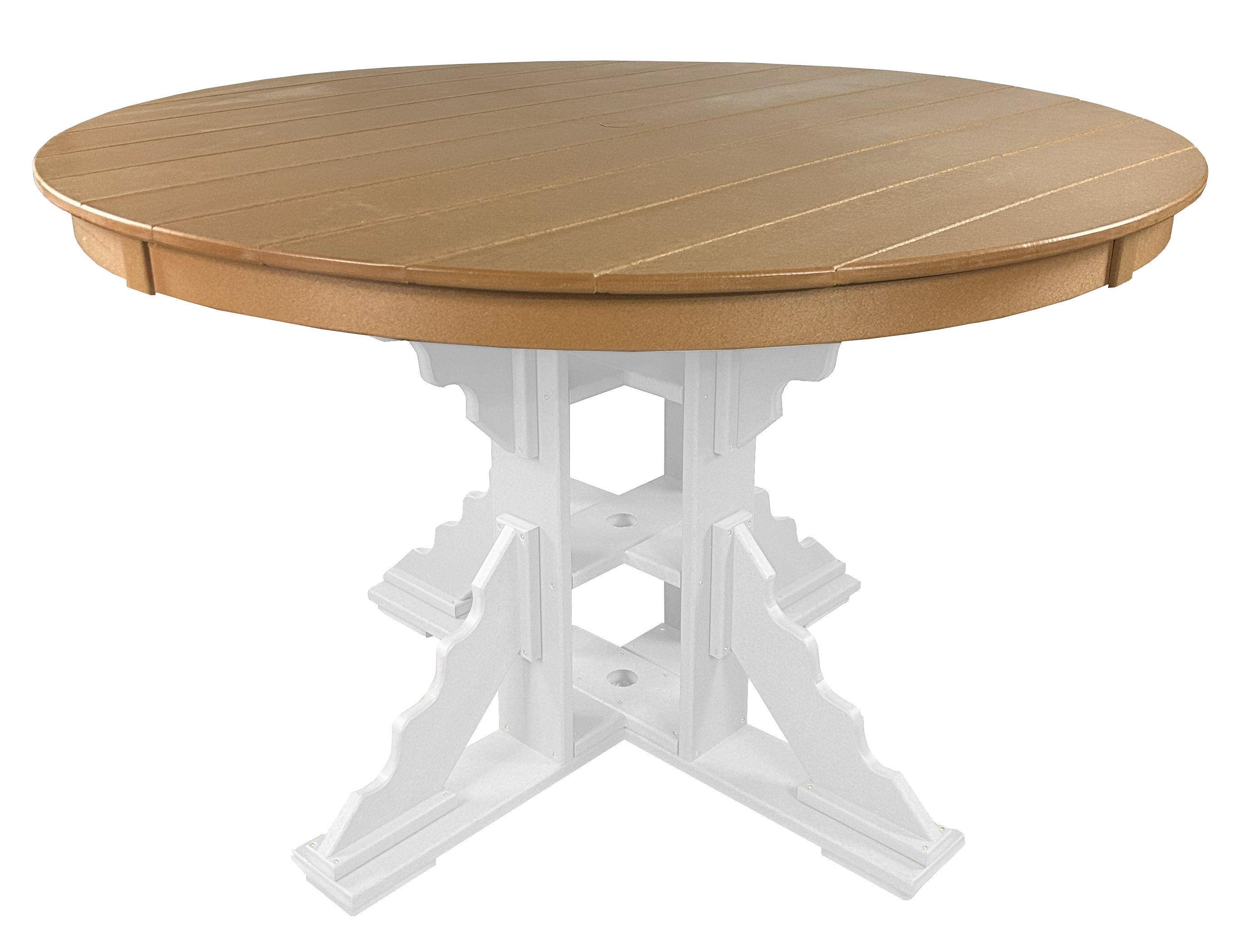 7-Piece 60”rd. Bridgewater Dining Set With Built In Cupholders