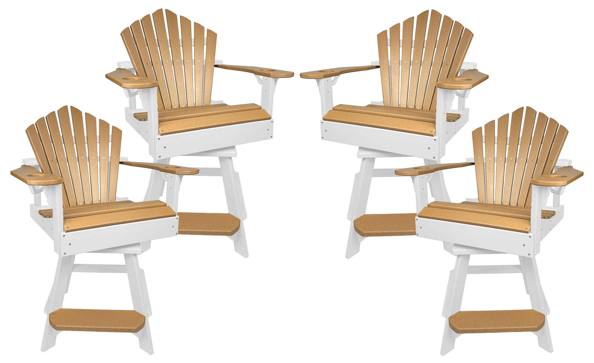 Set of 4 - Bridgewater Swivel Counter Chairs