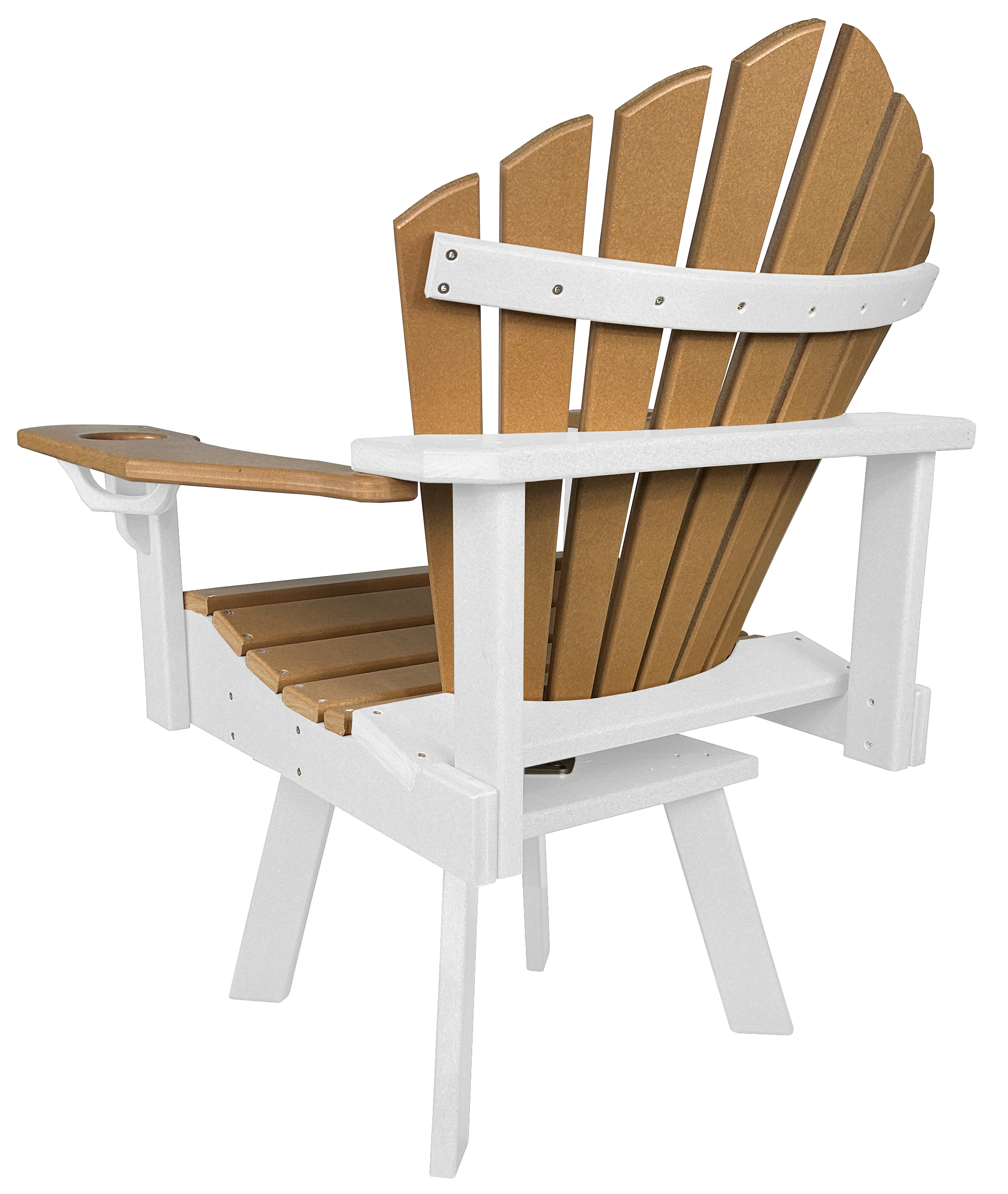 5-Piece 44”rd. Bridgewater Swivel Dining Set With Built In Cupholders