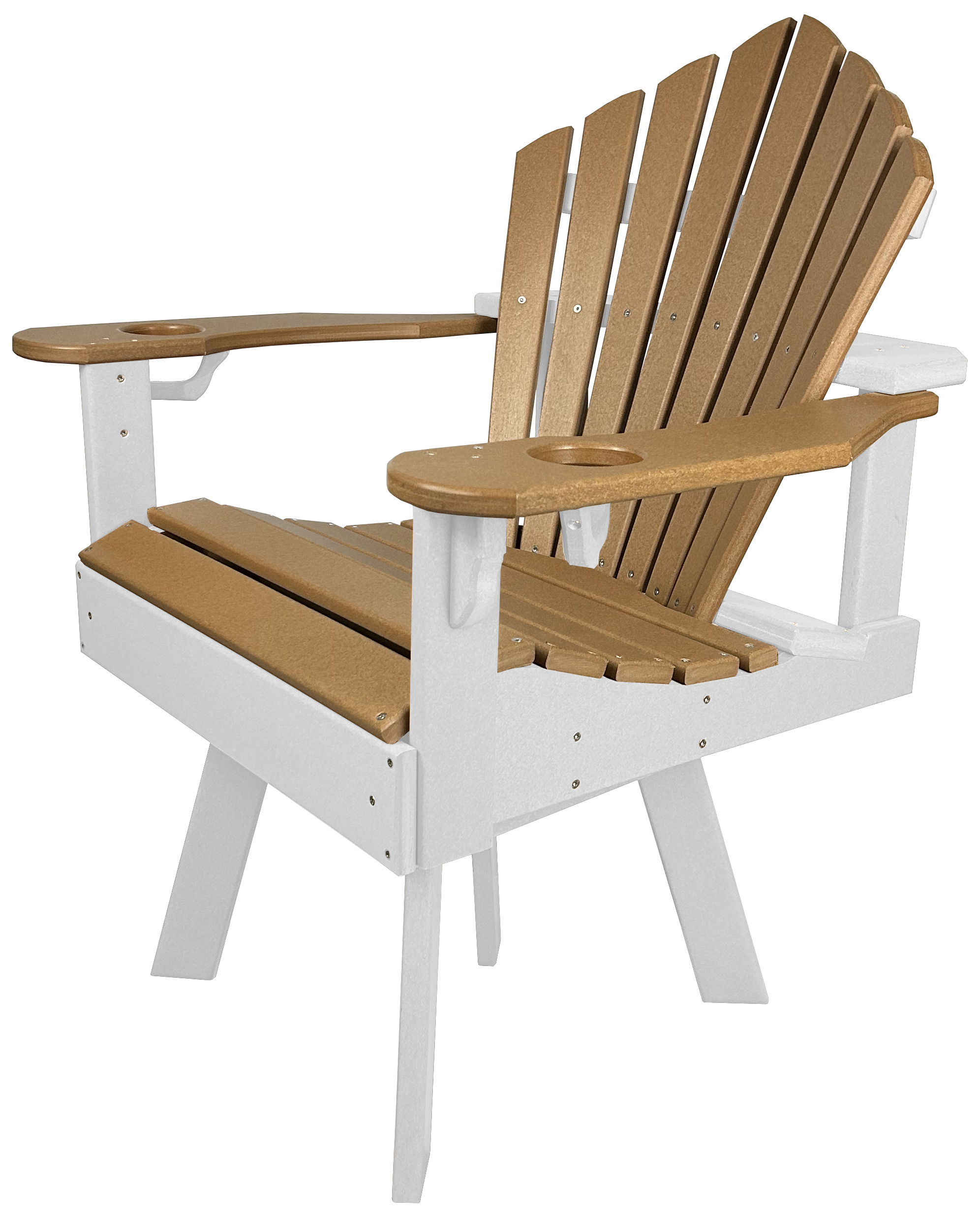 7-Piece 60”rd. Bridgewater Swivel Dining Set With Built In Cupholders