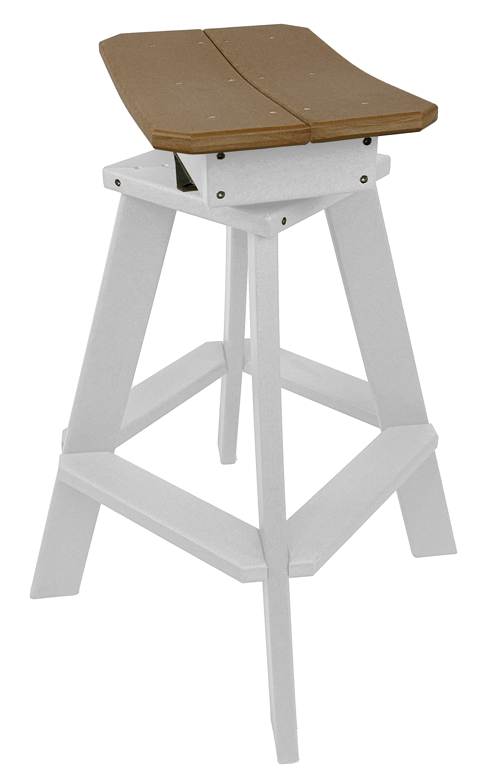 Set of 6 - Swivel Saddle Bar Stools
