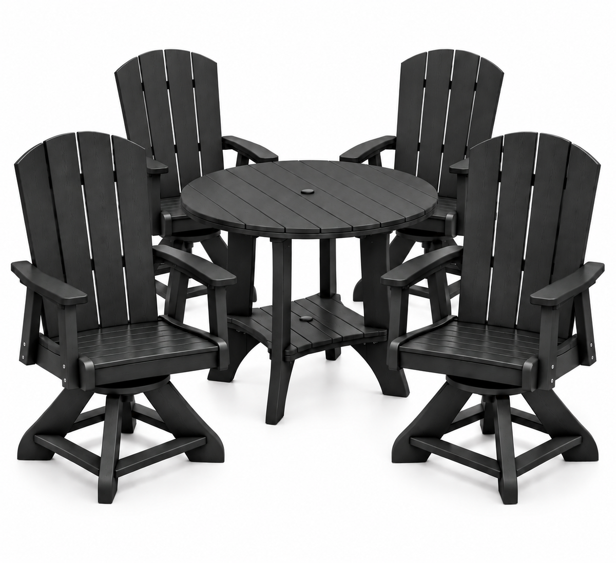 5-Piece Haven 36" Round Swivel Dining Set