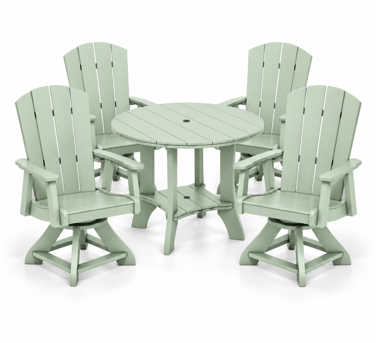 5-Piece Haven 36" Round Swivel Dining Set