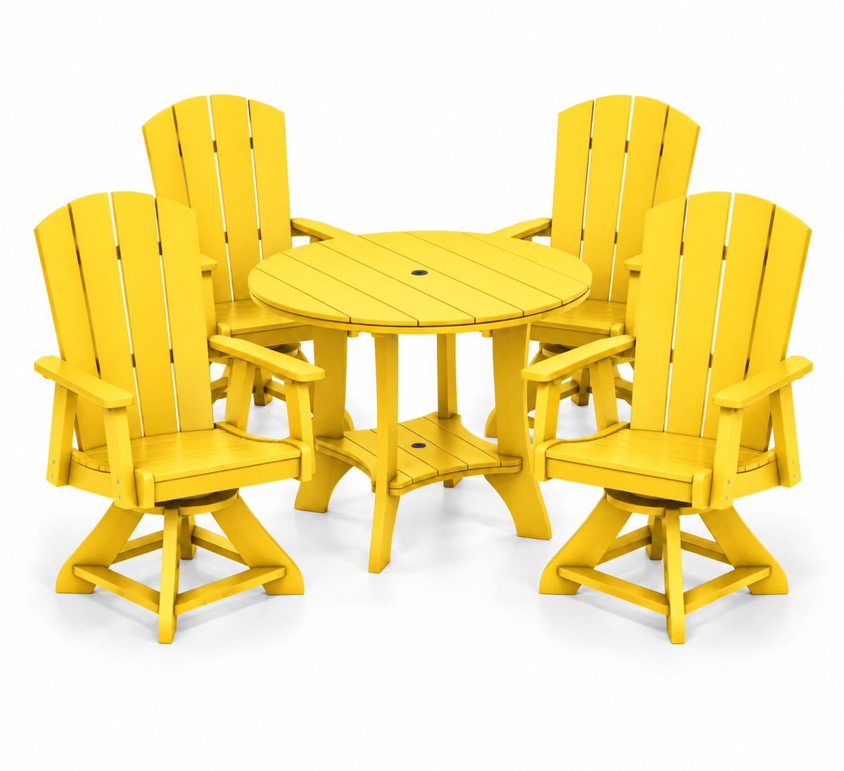 5-Piece Haven 36" Round Swivel Dining Set