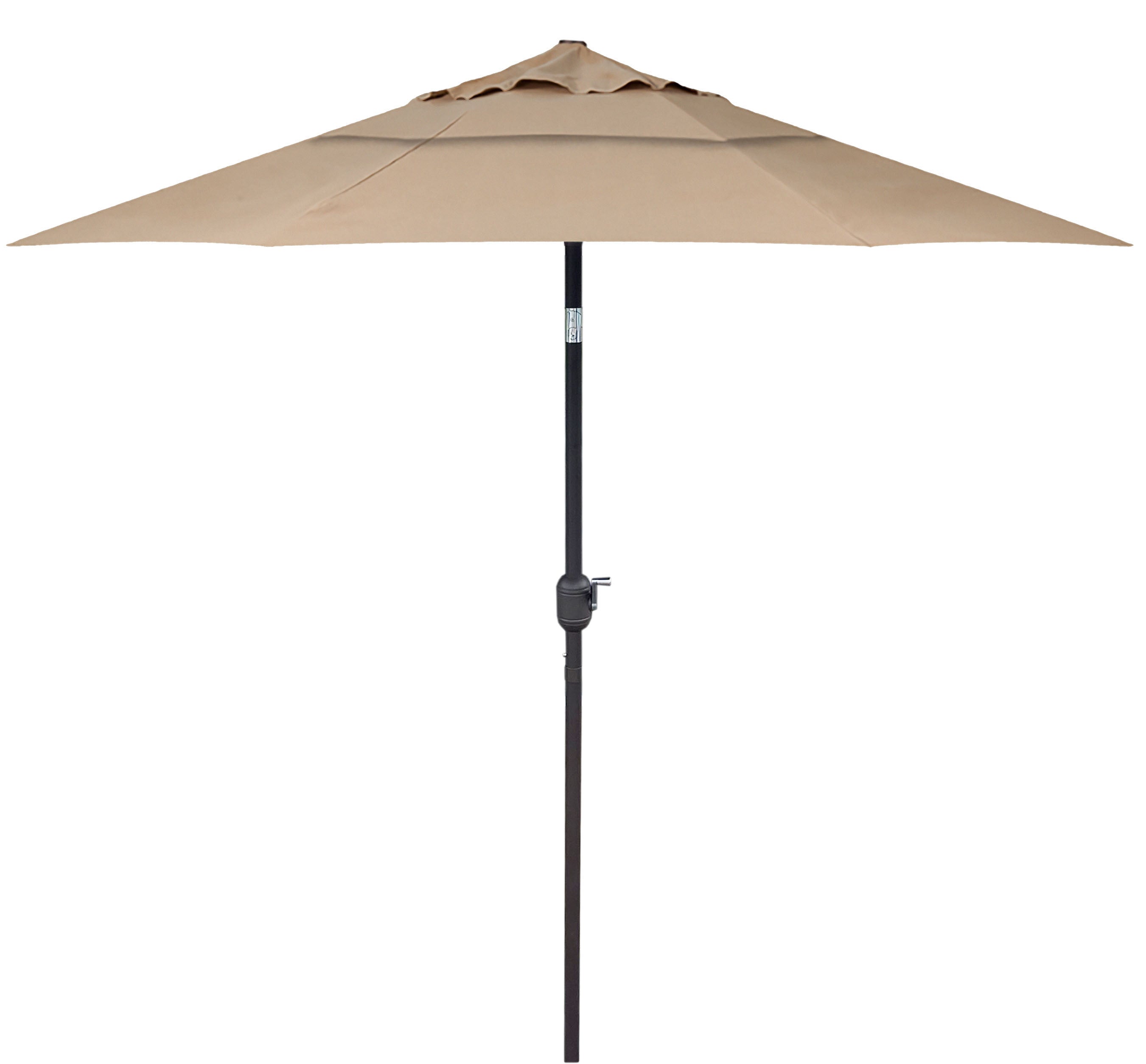 9'ft Patio Umbrella Push Button Tilt Sunbrella® Double Wind Vents