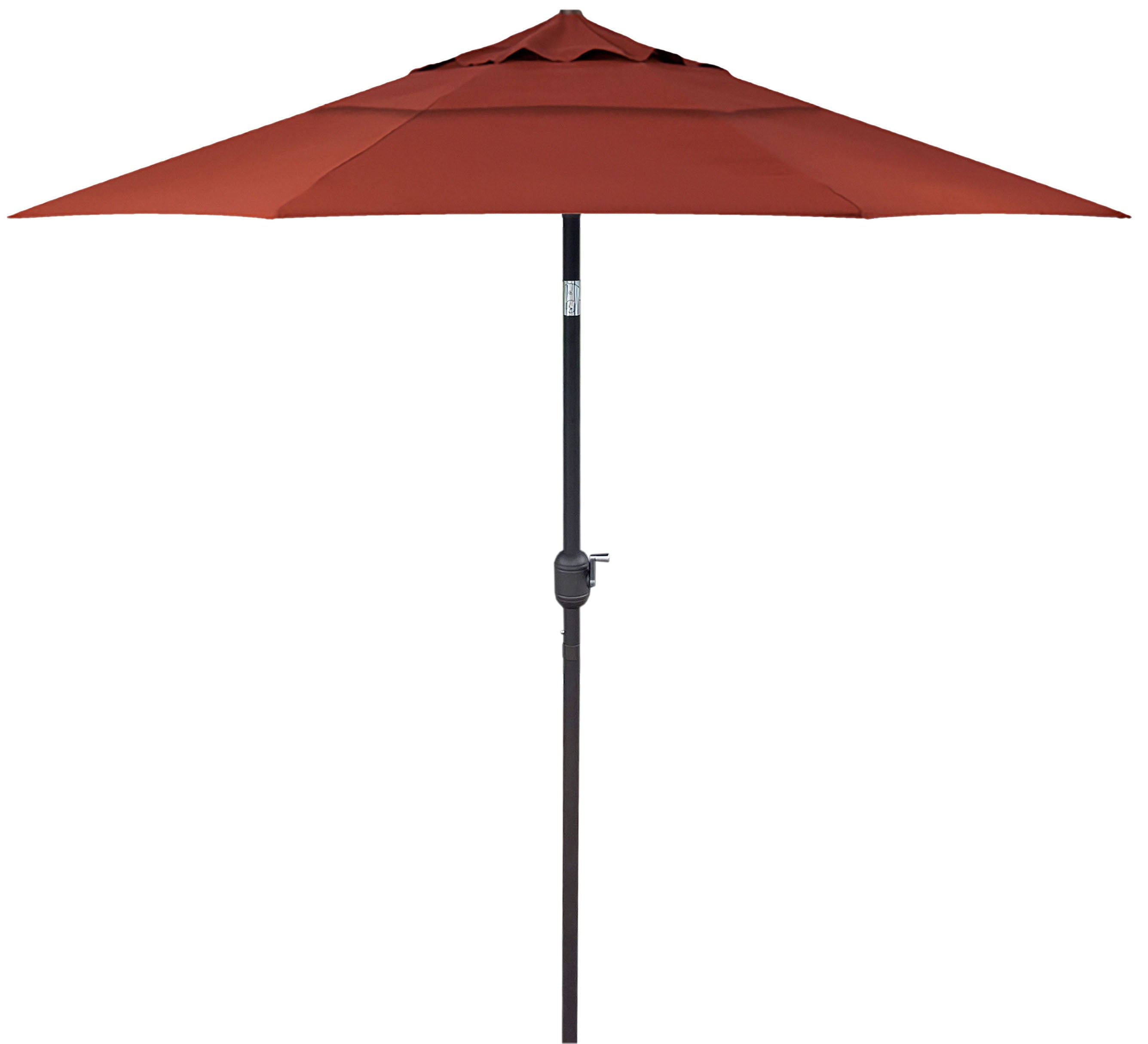 9'ft Patio Umbrella Push Button Tilt Sunbrella® Double Wind Vents