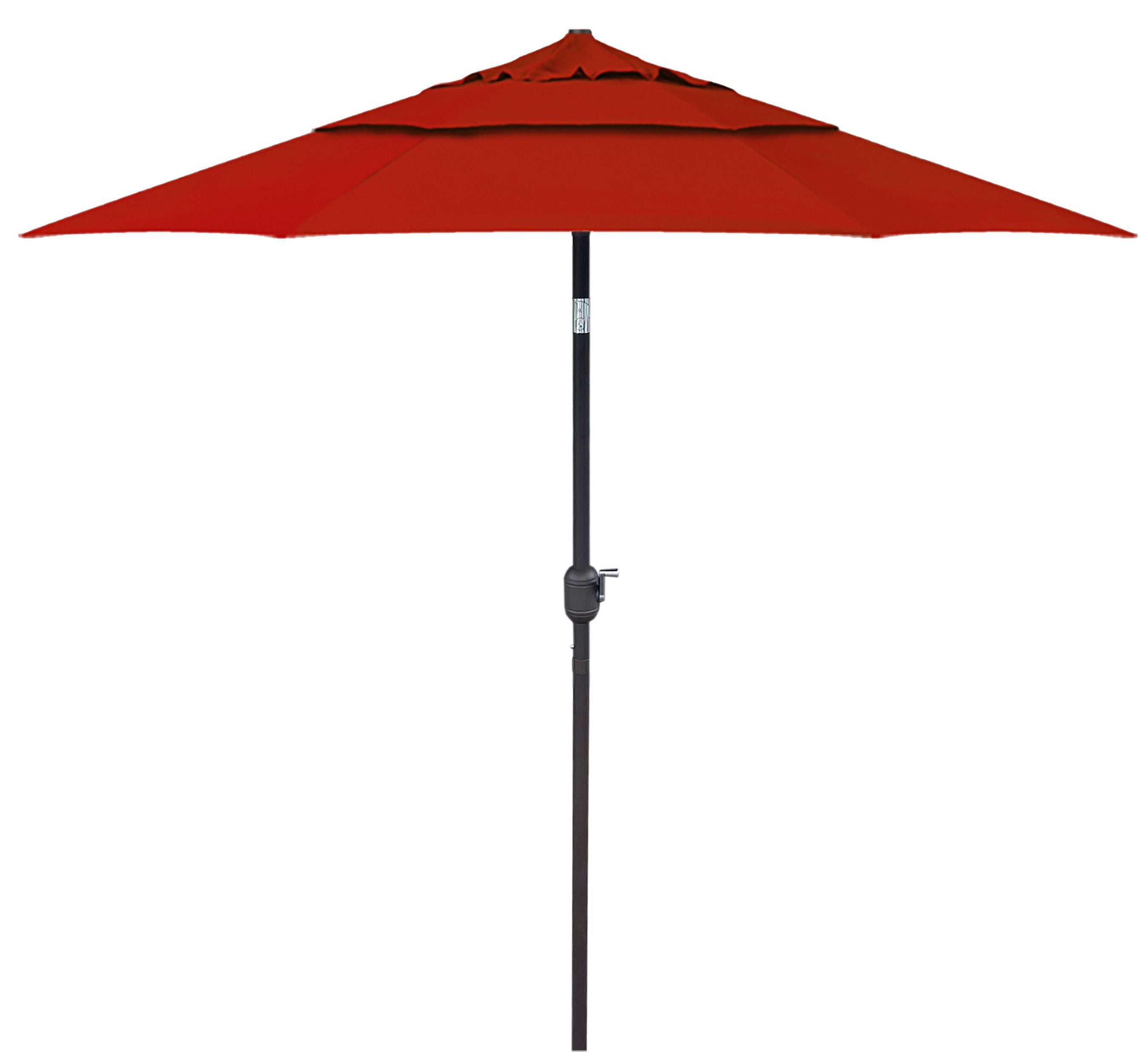 9'ft Patio Umbrella Push Button Tilt Sunbrella® Double Wind Vents