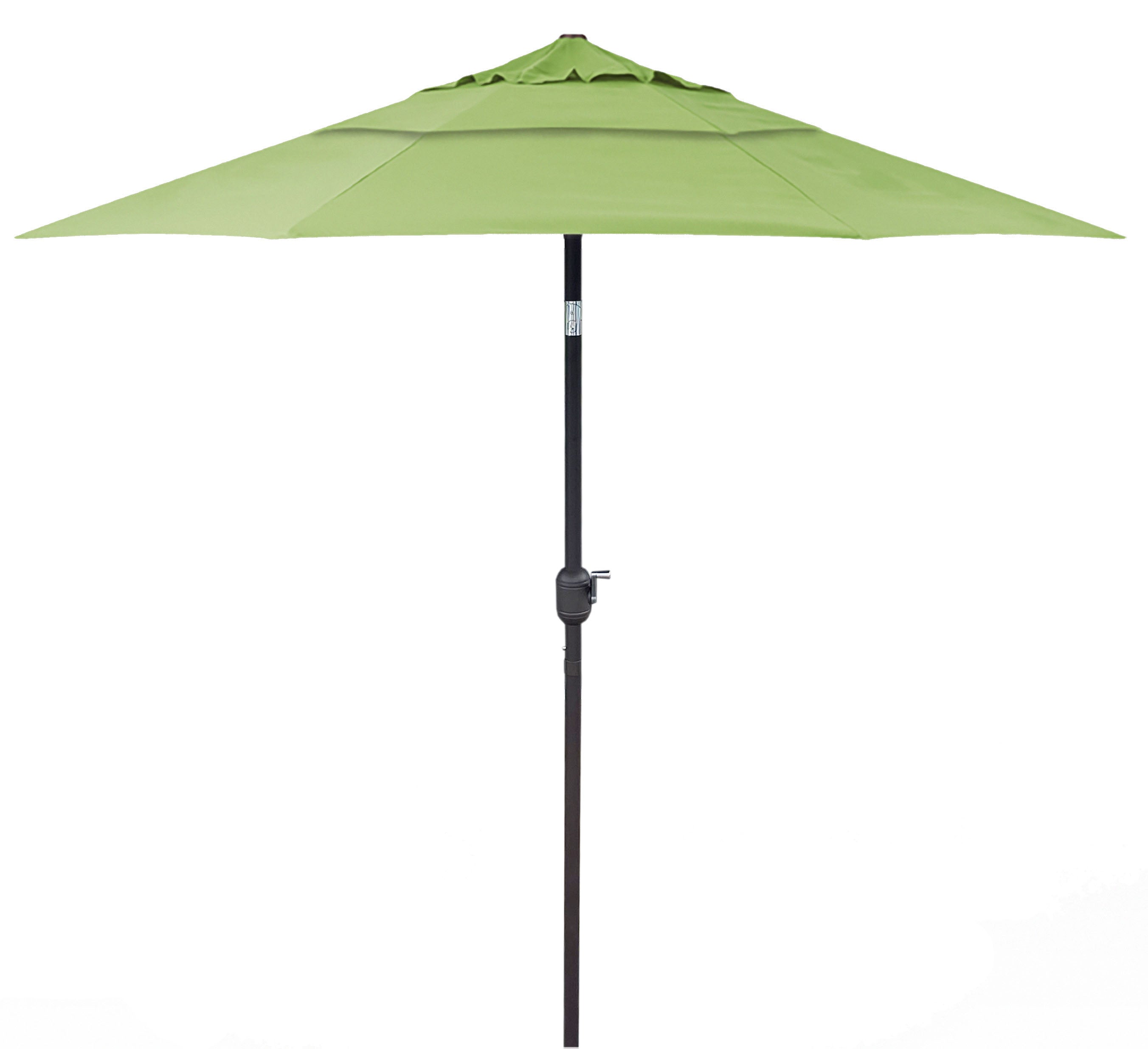 9'ft Patio Umbrella Push Button Tilt Sunbrella® Double Wind Vents
