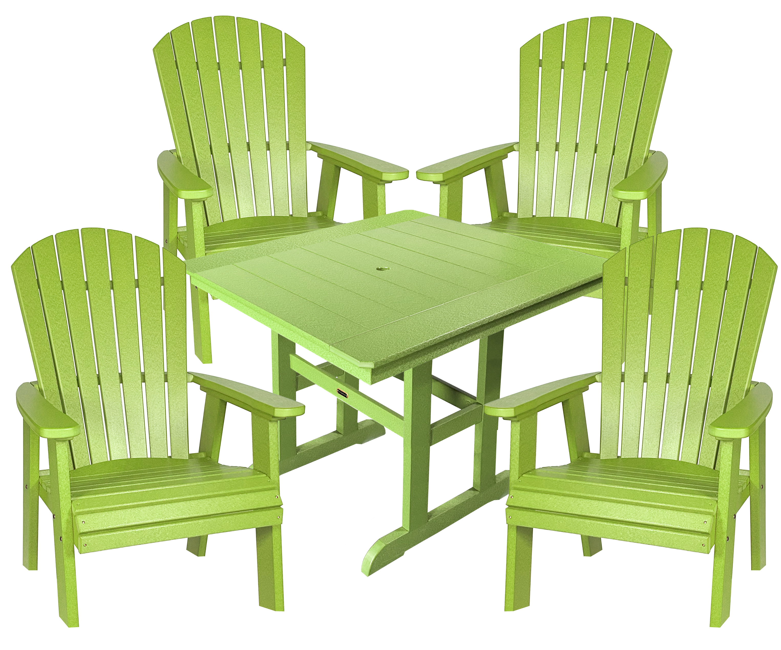 5-Piece Oceanview Adirondack Dining Set - Fully Assembled