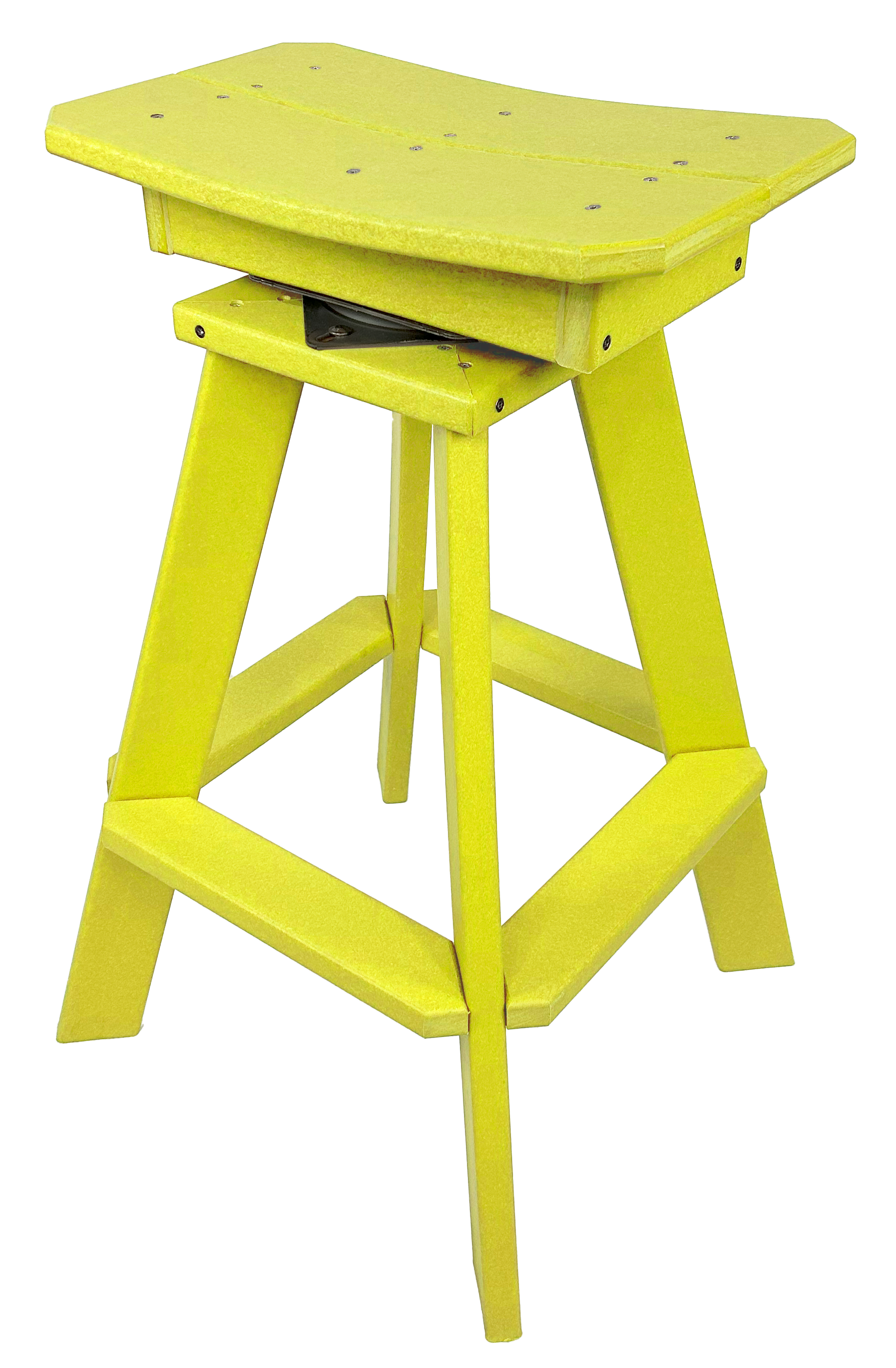 Set of 6 - Swivel Saddle Bar Stools