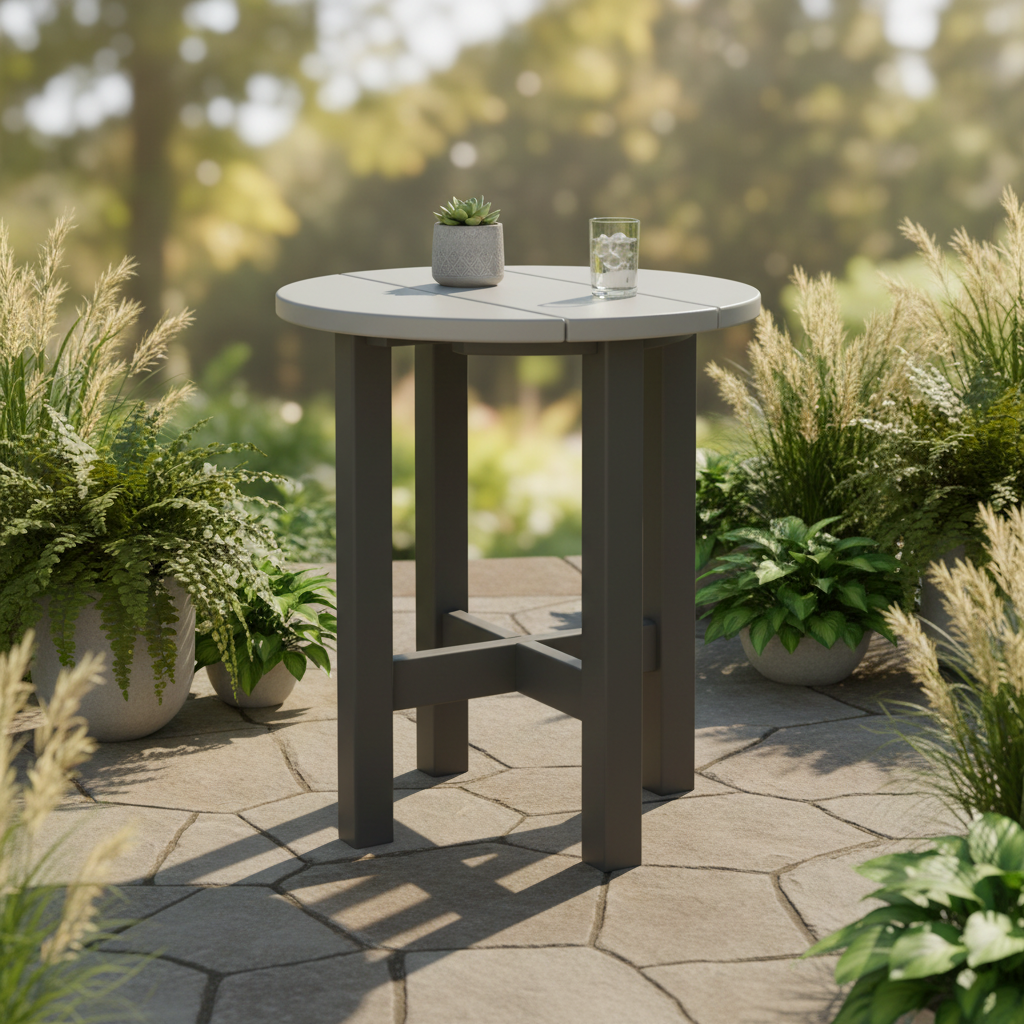 DuraWeather Poly ROUND END TABLE