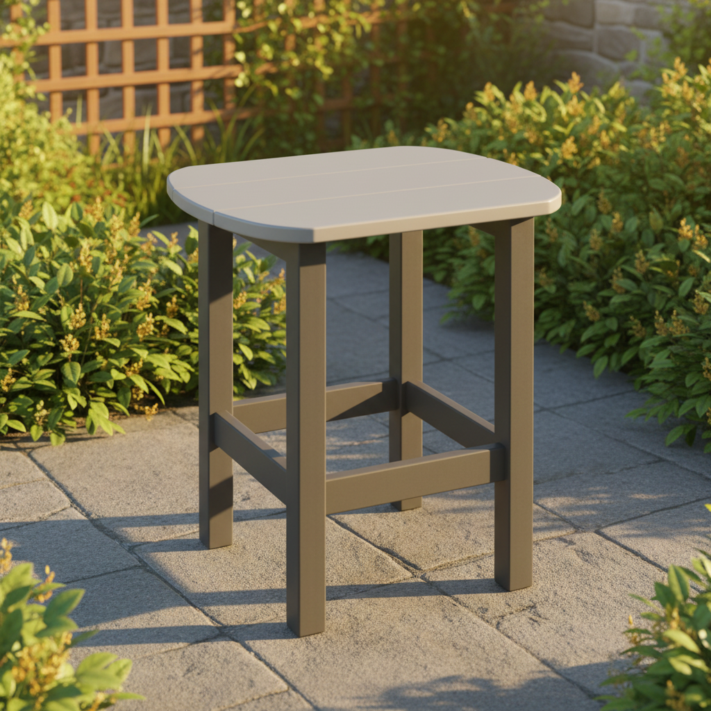 DuraWeather Poly OVAL END TABLE
