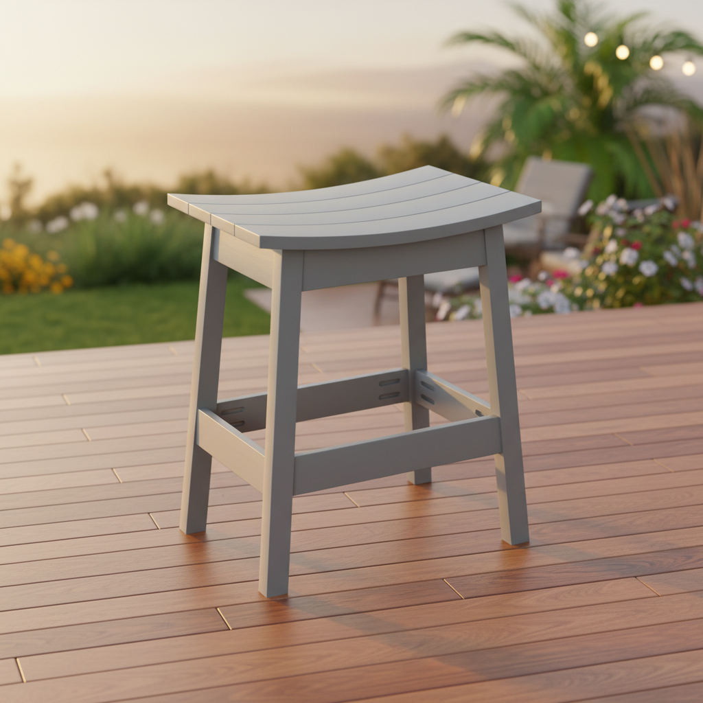 DuraWeather Poly SADDLE STOOL