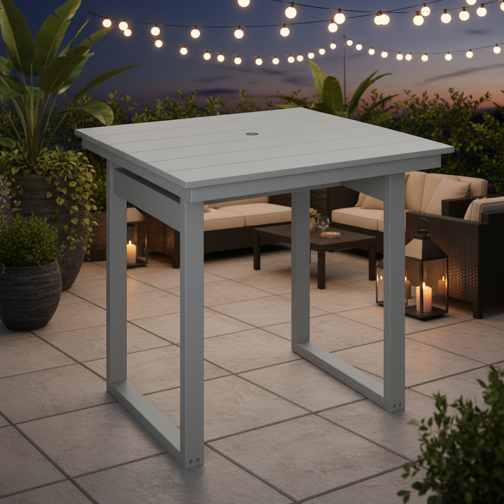 DuraWeather Poly MODERN 38 SQUARE TABLE