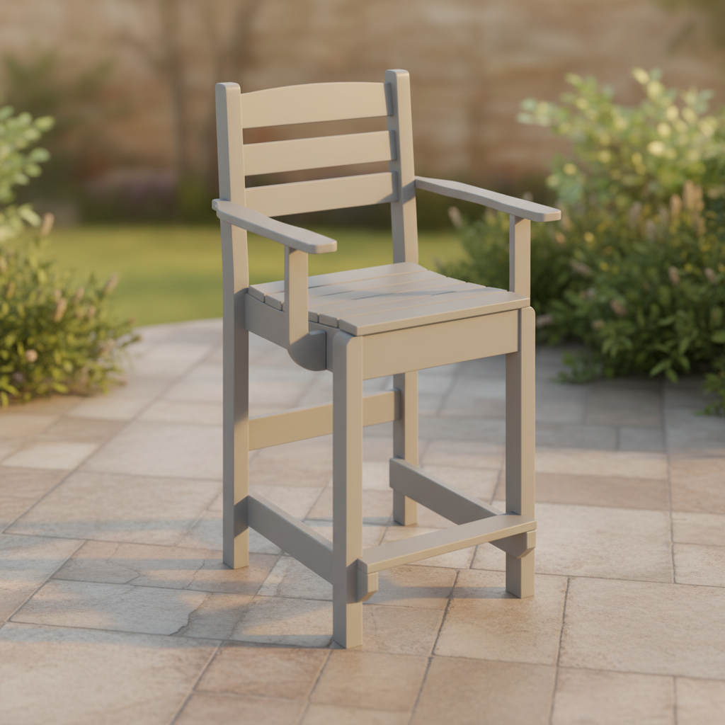DuraWeather Poly DINING CAPTAIN CHAIR