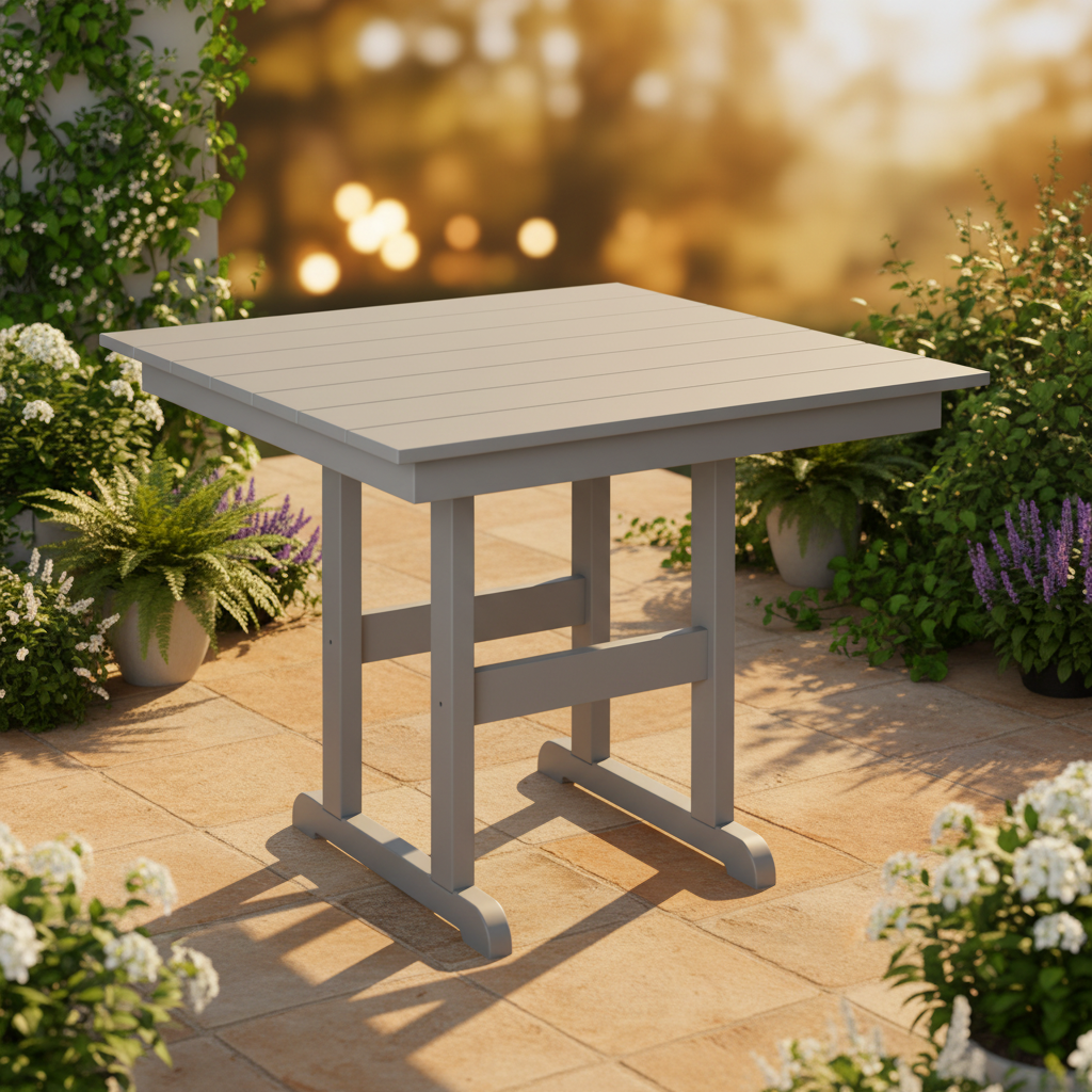 DuraWeather Poly 38 SQUARE TABLE
