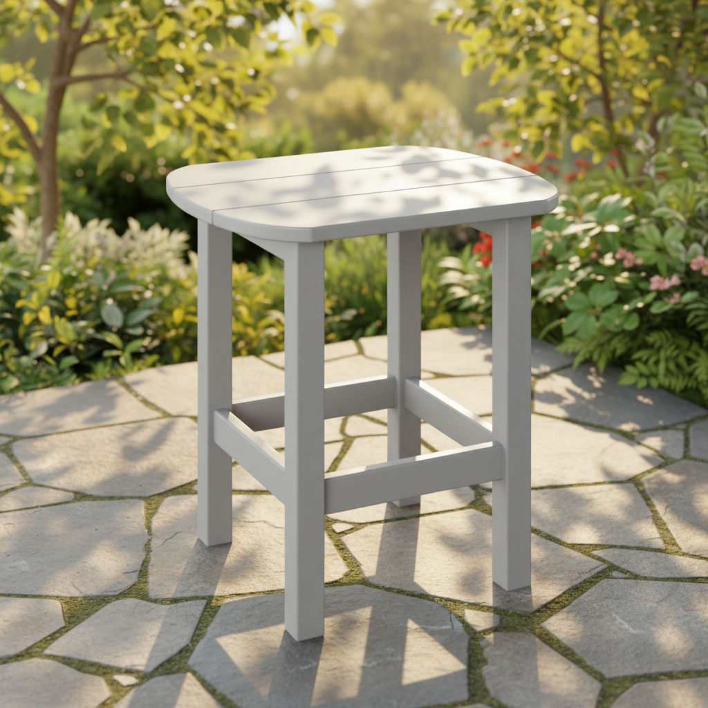 DuraWeather Poly OVAL END TABLE