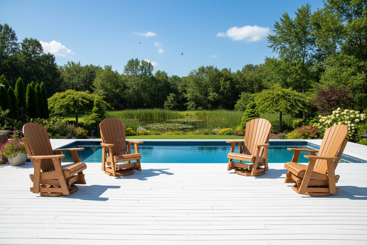 Adirondack Swivel Glider