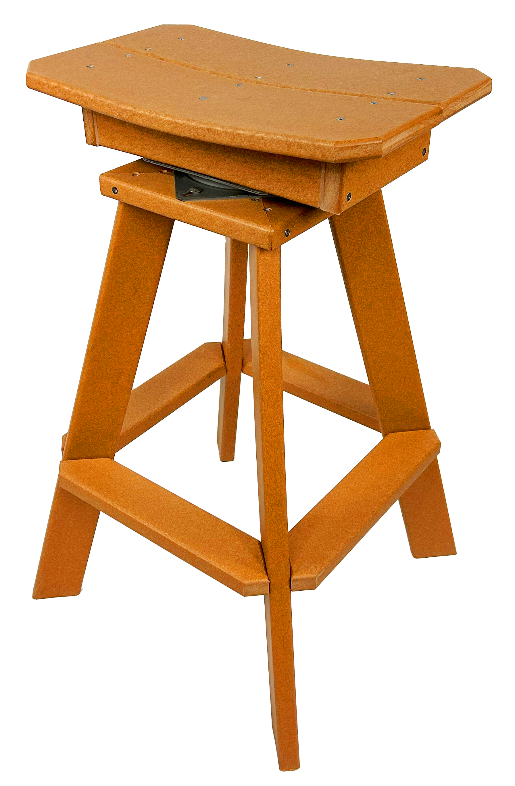 Set of 6 - Swivel Saddle Bar Stools