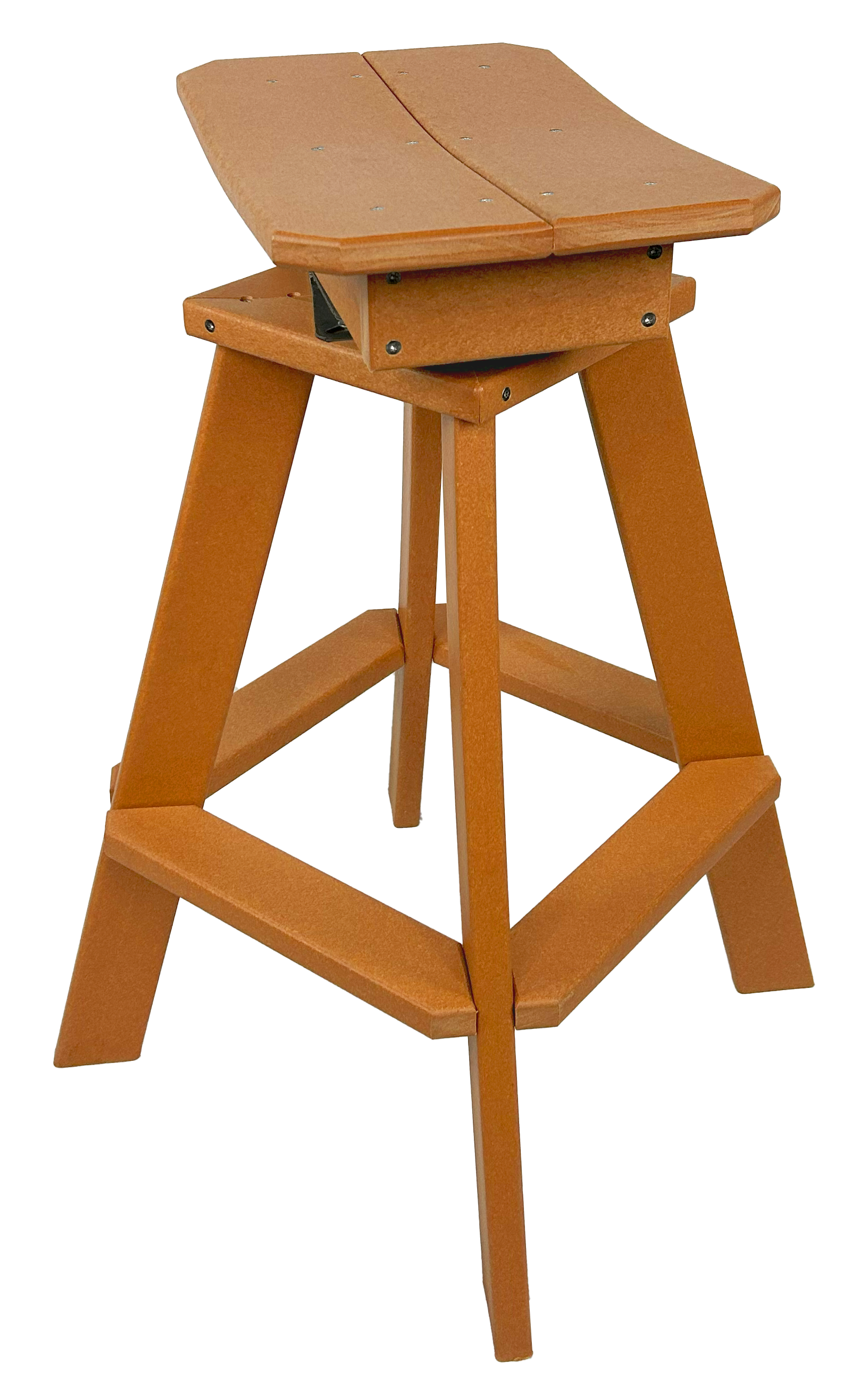 Set of 6 - Swivel Saddle Bar Stools