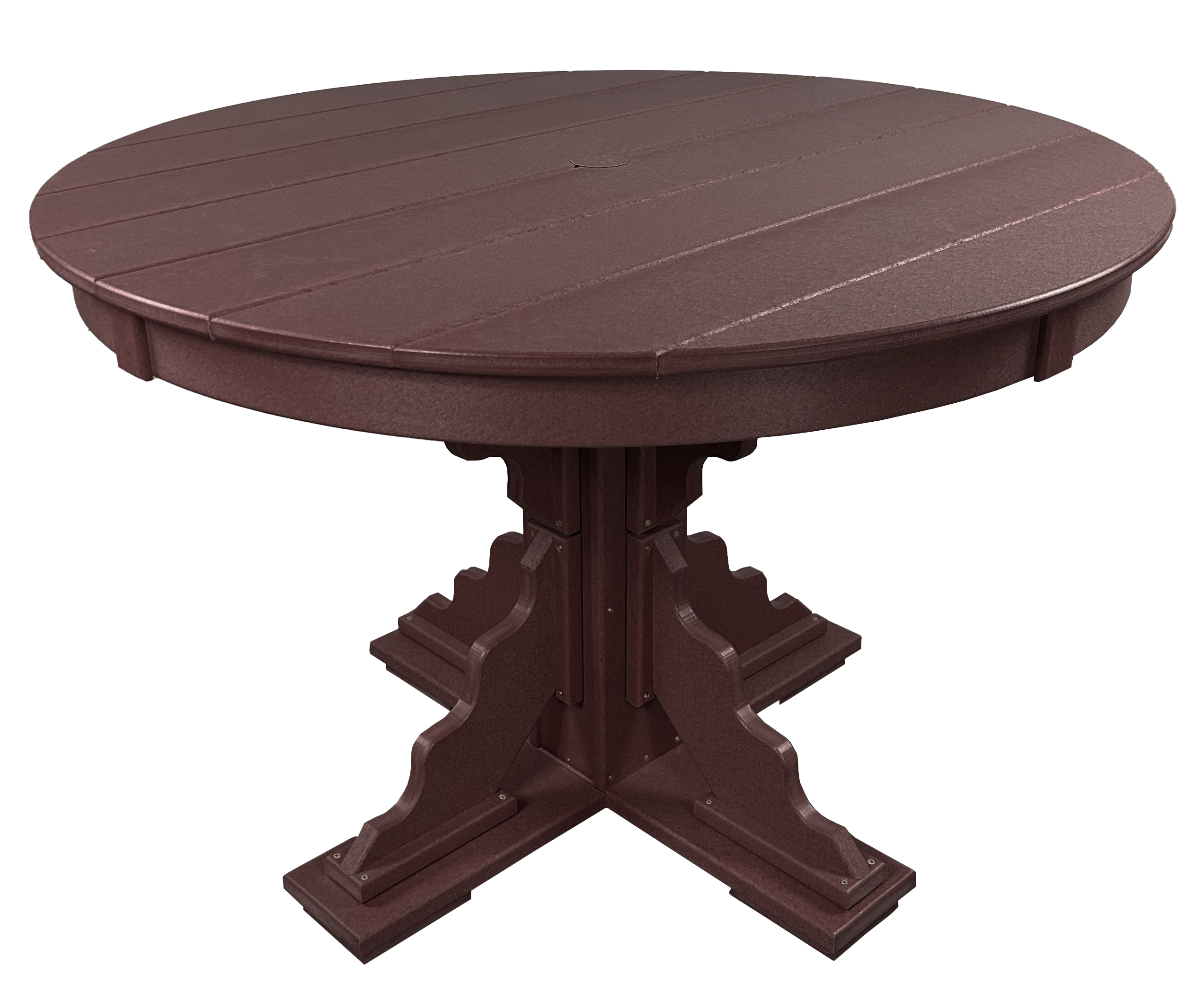 5-Piece 44”rd. Bridgewater Swivel Dining Set With Built In Cupholders