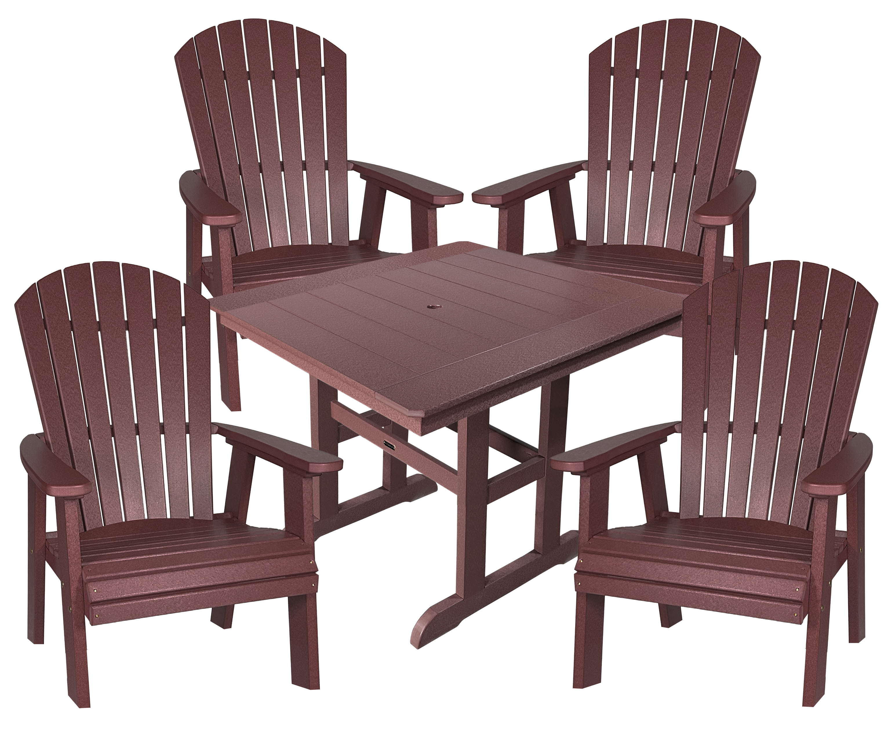 5-Piece Oceanview Adirondack Dining Set - Fully Assembled