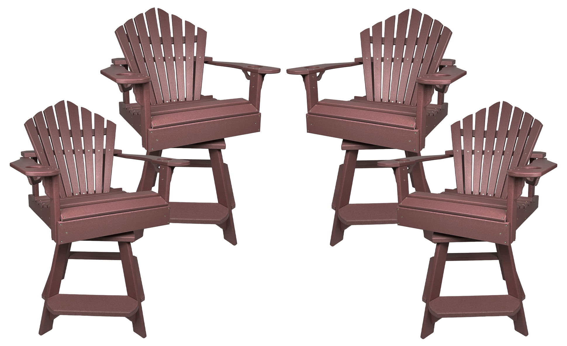 Set of 4 - Bridgewater Swivel Counter Chairs