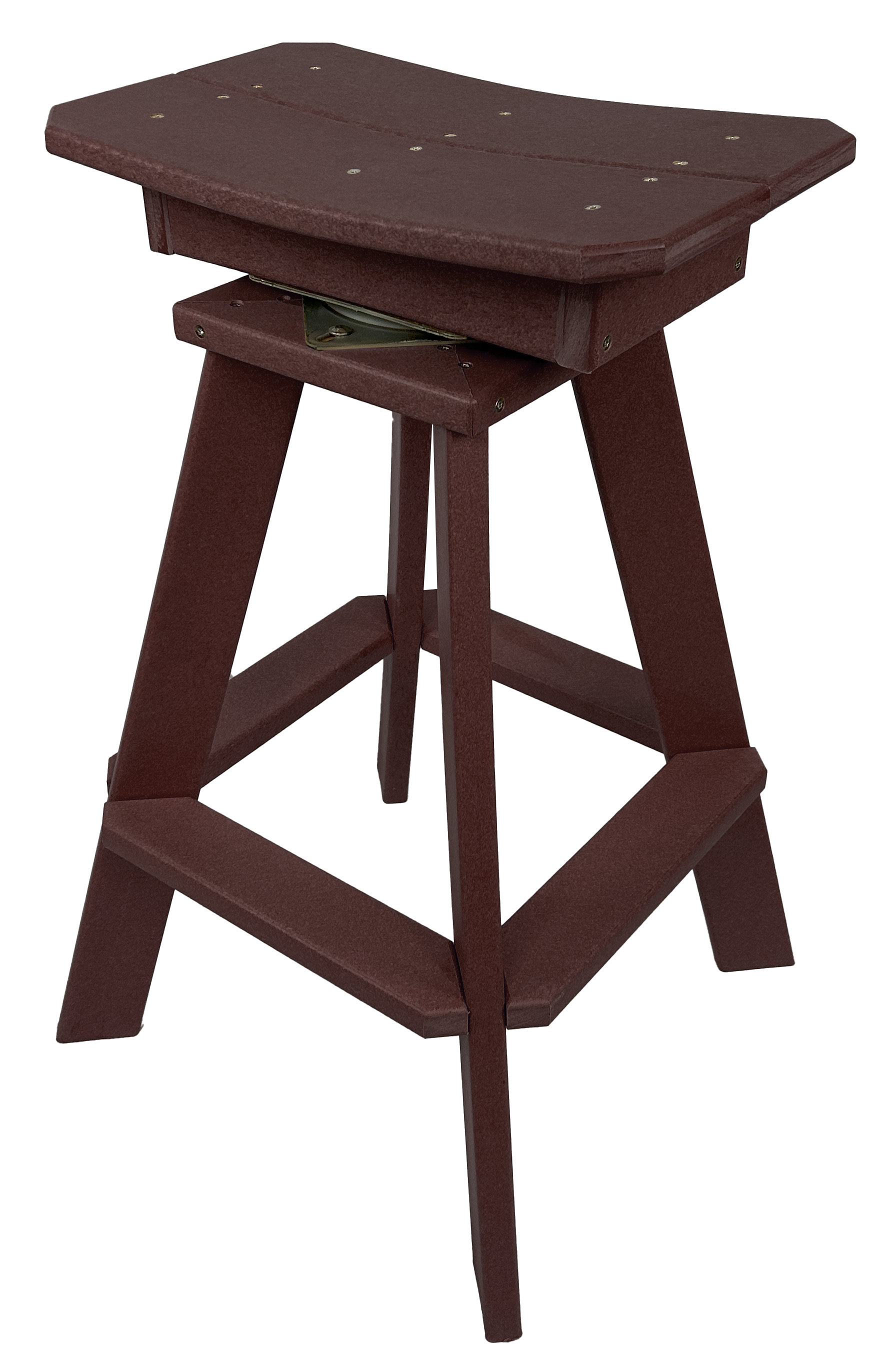 Set of 6 - Swivel Saddle Bar Stools