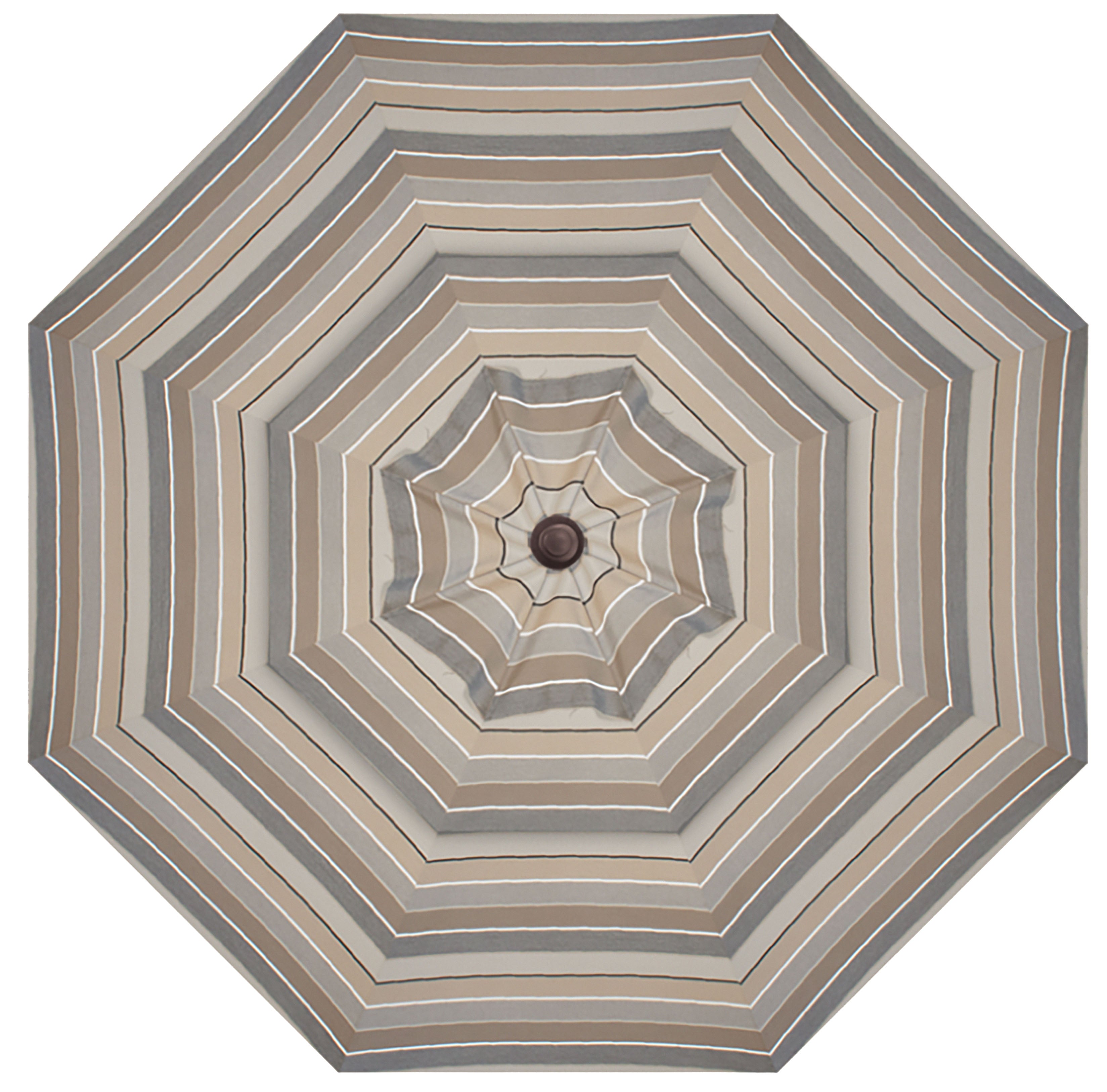 9'ft Patio Umbrella Push Button Tilt Sunbrella® Double Wind Vents