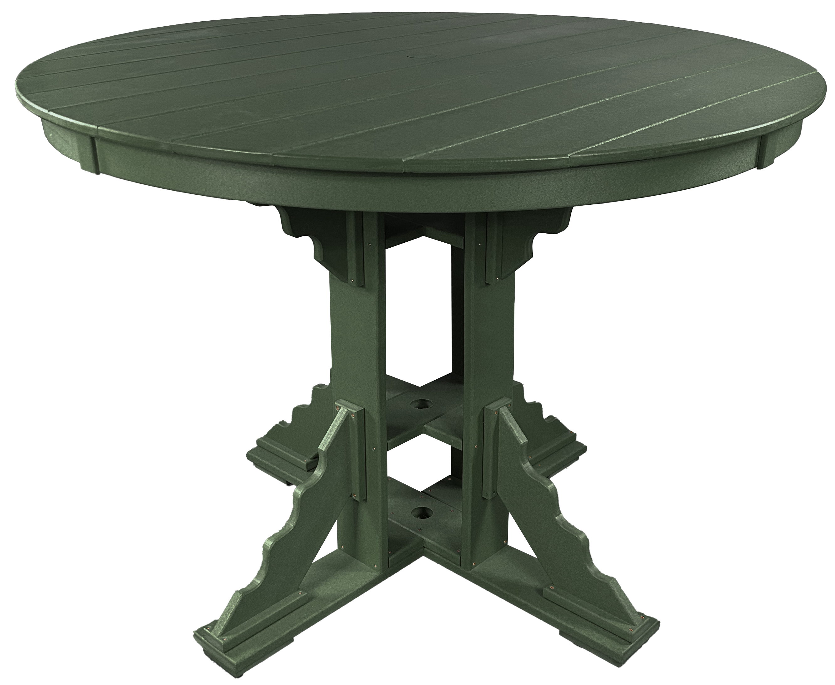 7-Piece 60”rd. Bridgewater Counter Swivels With Built In Cupholders Set