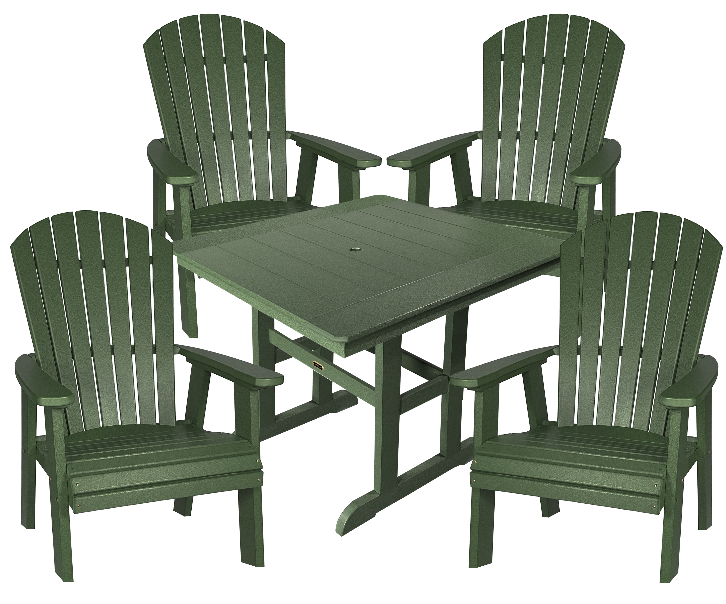 5-Piece Oceanview Adirondack Dining Set - Fully Assembled